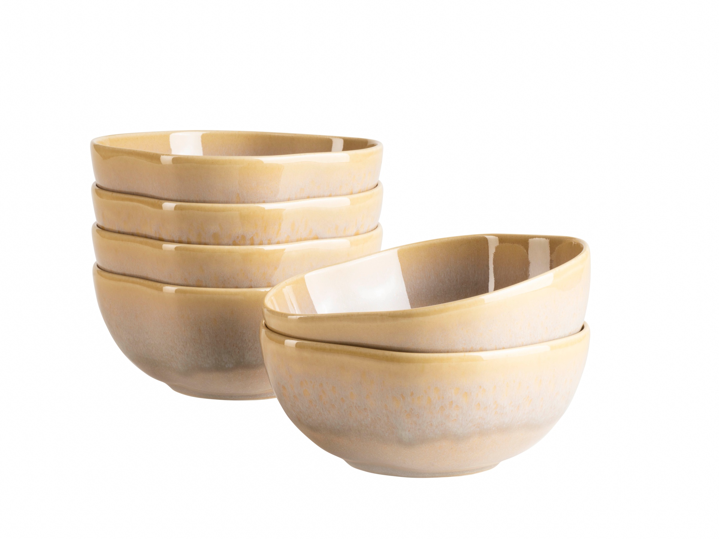 MÄSER Schüssel »Cordelia, Schüssel Set, aus Steinzeug, Ø 16 cm«, 6 tlg., au günstig online kaufen