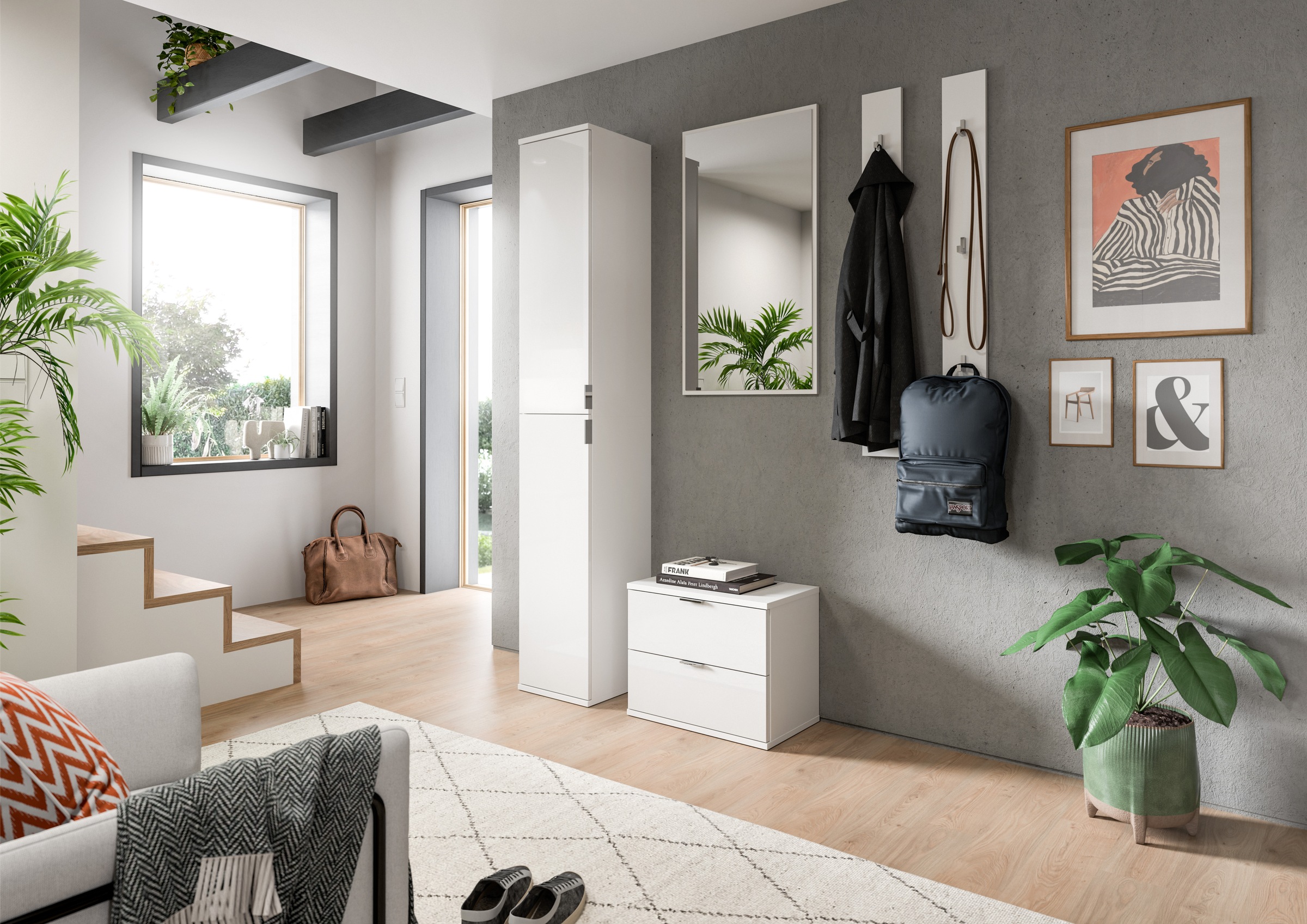 INOSIGN Garderoben-Set »Trondheim, Garderobenset 4-tlg. Breite 148 cm,« 4 S günstig online kaufen