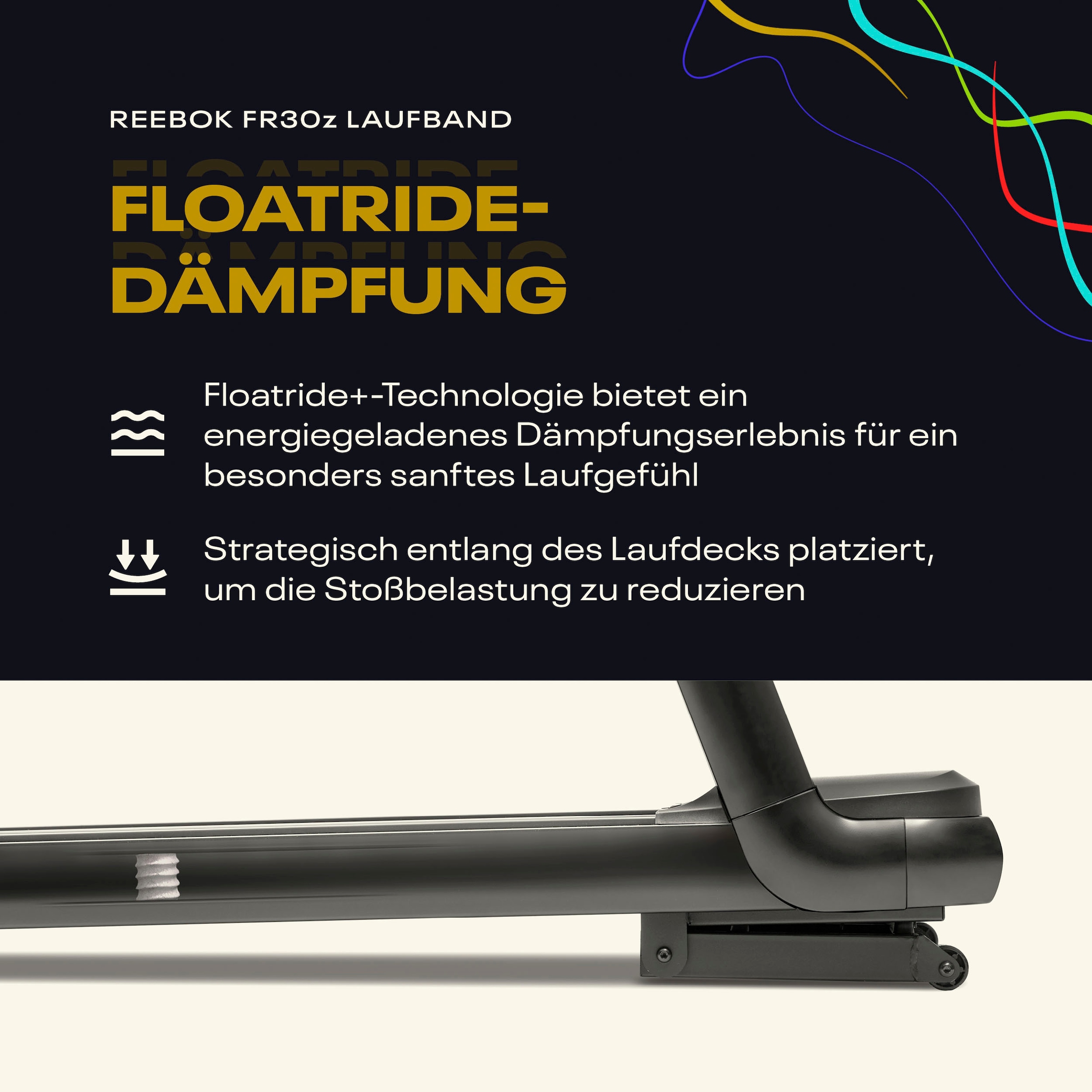 Reebok Laufband »FR30z Floatride« bis max. 20 km/h, mit Steigung, 150 kg max. Benutzergewicht