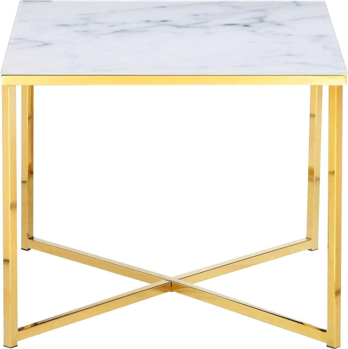 SalesFever Beistelltisch, Elegante Tischplatte in edler Marmoroptik