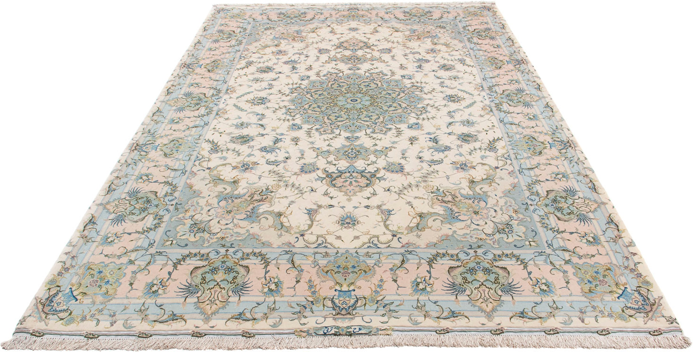 morgenland Orientteppich »Perser - Täbriz - Royal - 305 x 197 cm - beige«, günstig online kaufen