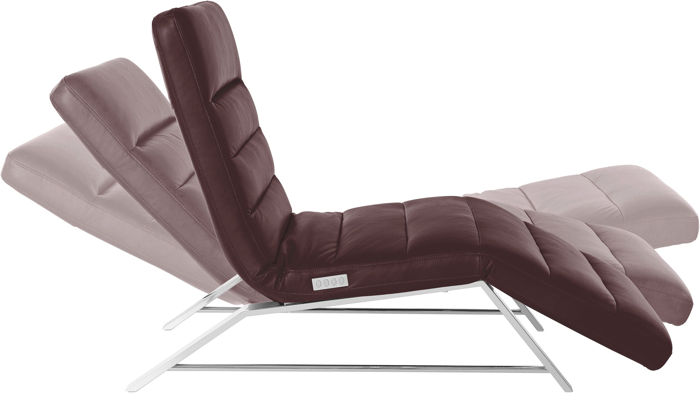 W.SCHILLIG Relaxliege »daily dreams«, Funktionsliege wahlweise mit Motor, Gestell Chrom, Breite 75 cm