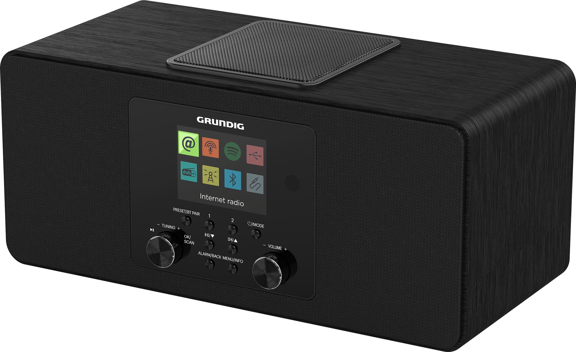 GRUNDIG Internet-Radio »DTR 6100« (Bluetooth WLAN Automatische Senderverfolgung Digitalradio (DAB+) Internetradio UKW mit RDS 28 W) schwarz...