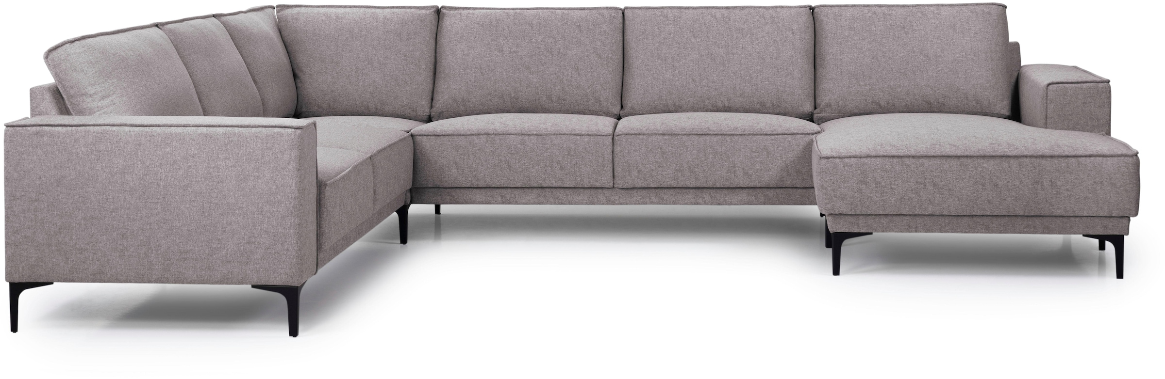 OTTO home Wohnlandschaft »XXL Sofa Oland, Struktur, Flachgewebe, Luxus-Micr günstig online kaufen