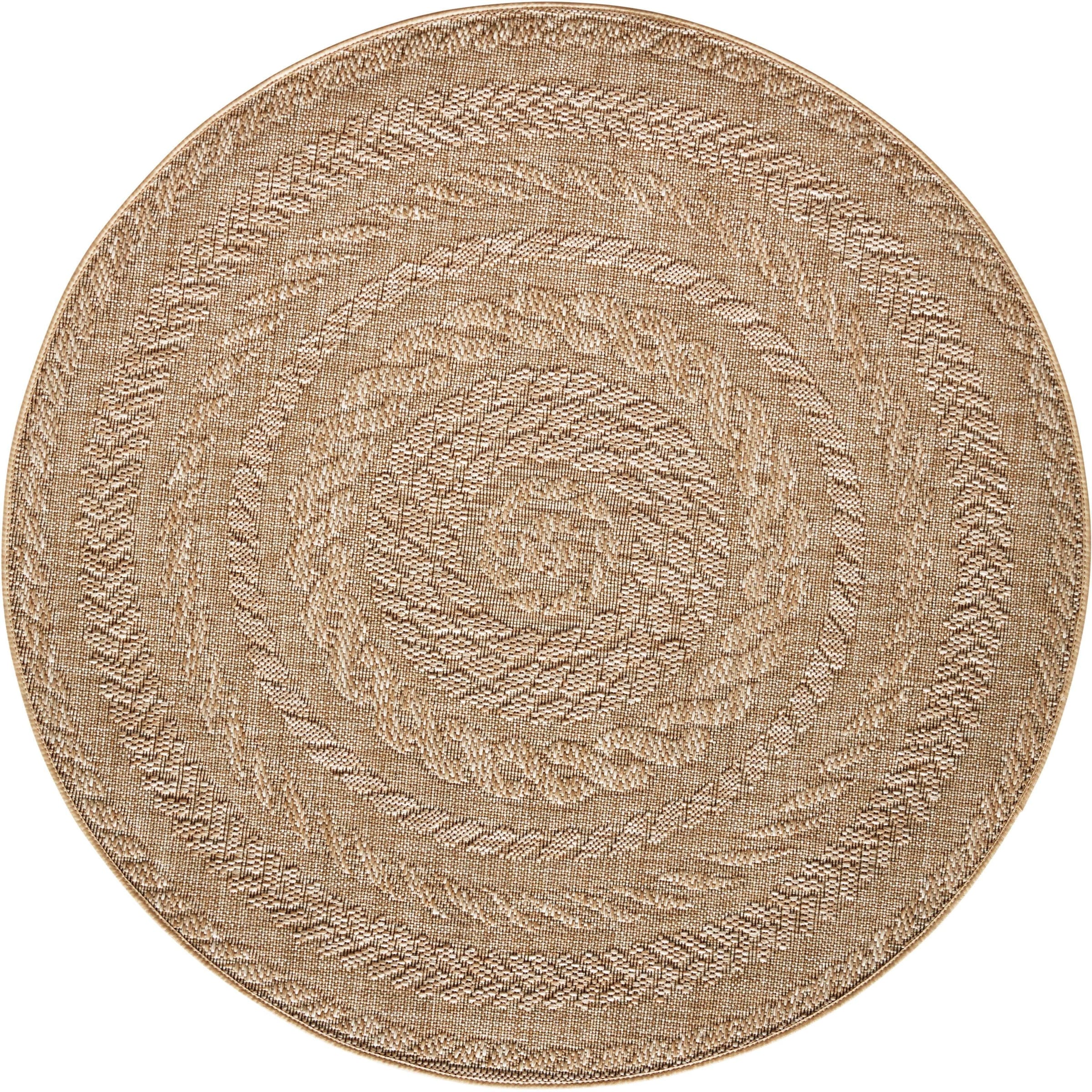 HANSE Home Teppich »Almendro«, rund, 6 mm Höhe, Sisal Optik, Robust, Pflegeleicht, Flachgewebe
