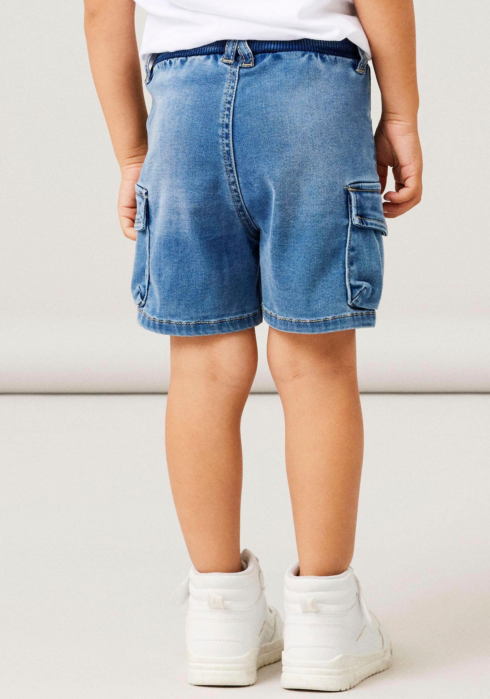 Name It Cargoshorts »coole Jeansshorts NMMBEN BAGGY DNM L SHORTS 8610-TO NOOS«  Denim Materialmix mit Stretch