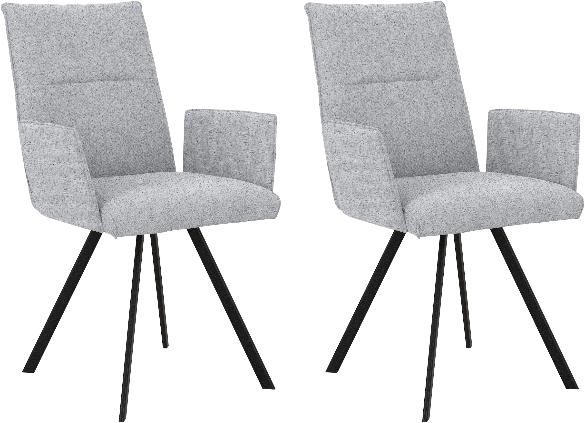 Home affaire Armlehnstuhl »Sava« (Set) 2 Stk.Metallgestell günstig online kaufen