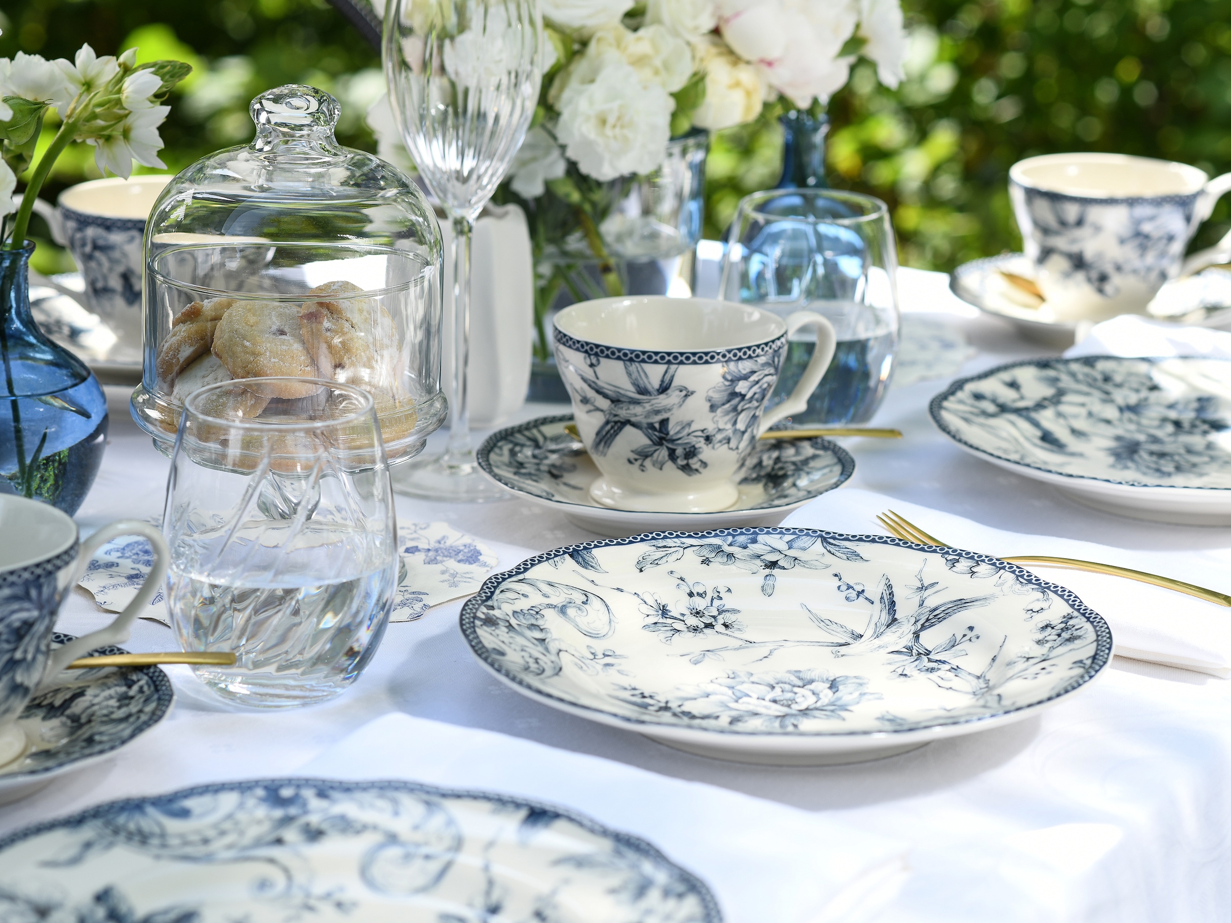 CreaTable Kaffeeservice »Adelaide, Service 12-tlg.« Nostalgischer Vintage Dekor, Elegante Form