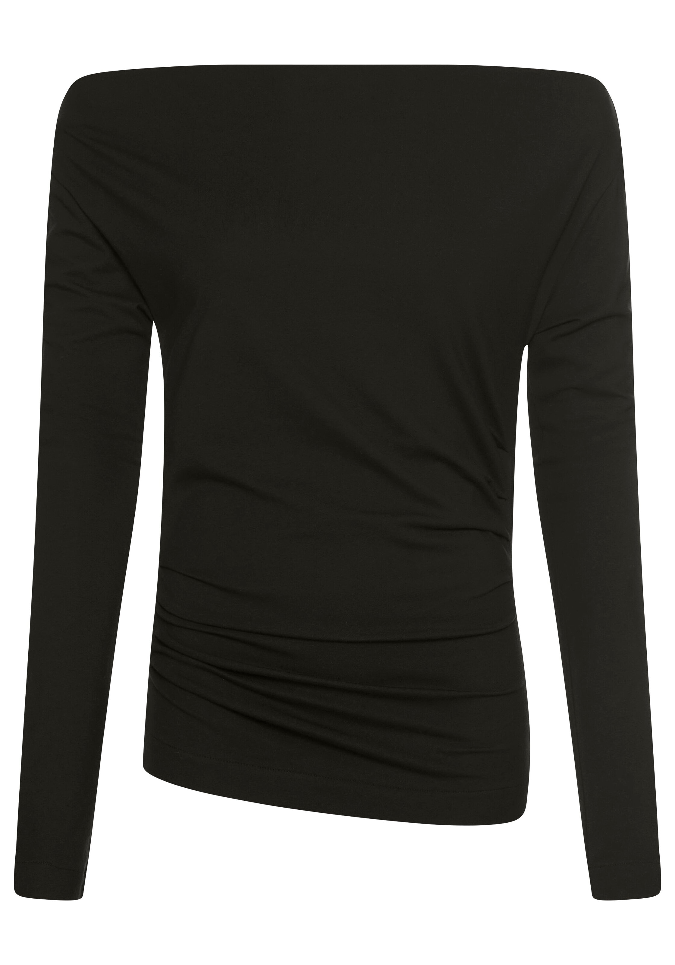 BOSS ORANGE Langarmshirt »Enili Premium Damenmode«, mit Carmenausschnitt