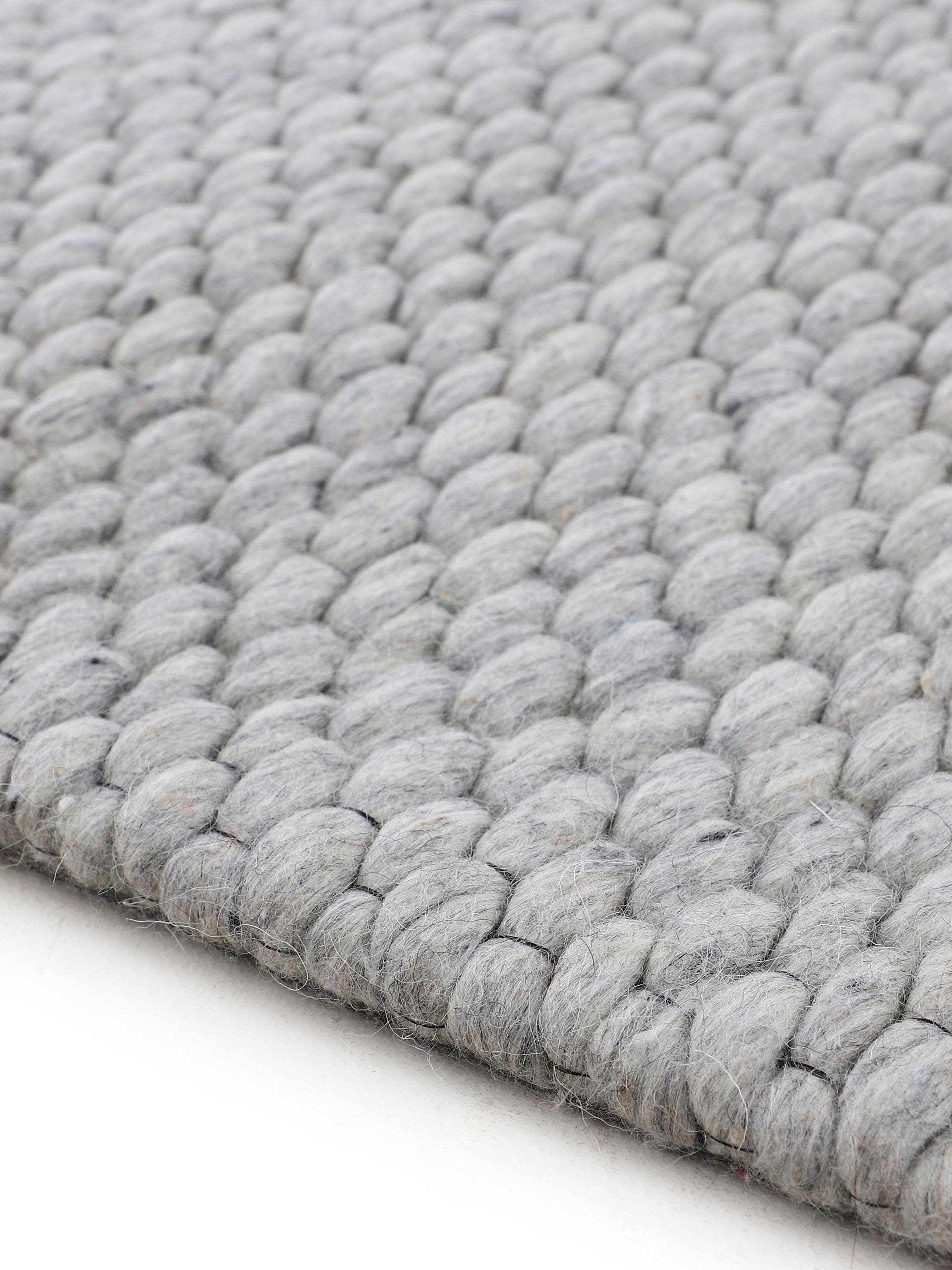 carpetfine Wollteppich weich kuschelig reine schnell rund, & bequem Wolle, und Handweb meliert, Teppich, handgewebt, bestellen »Sina«