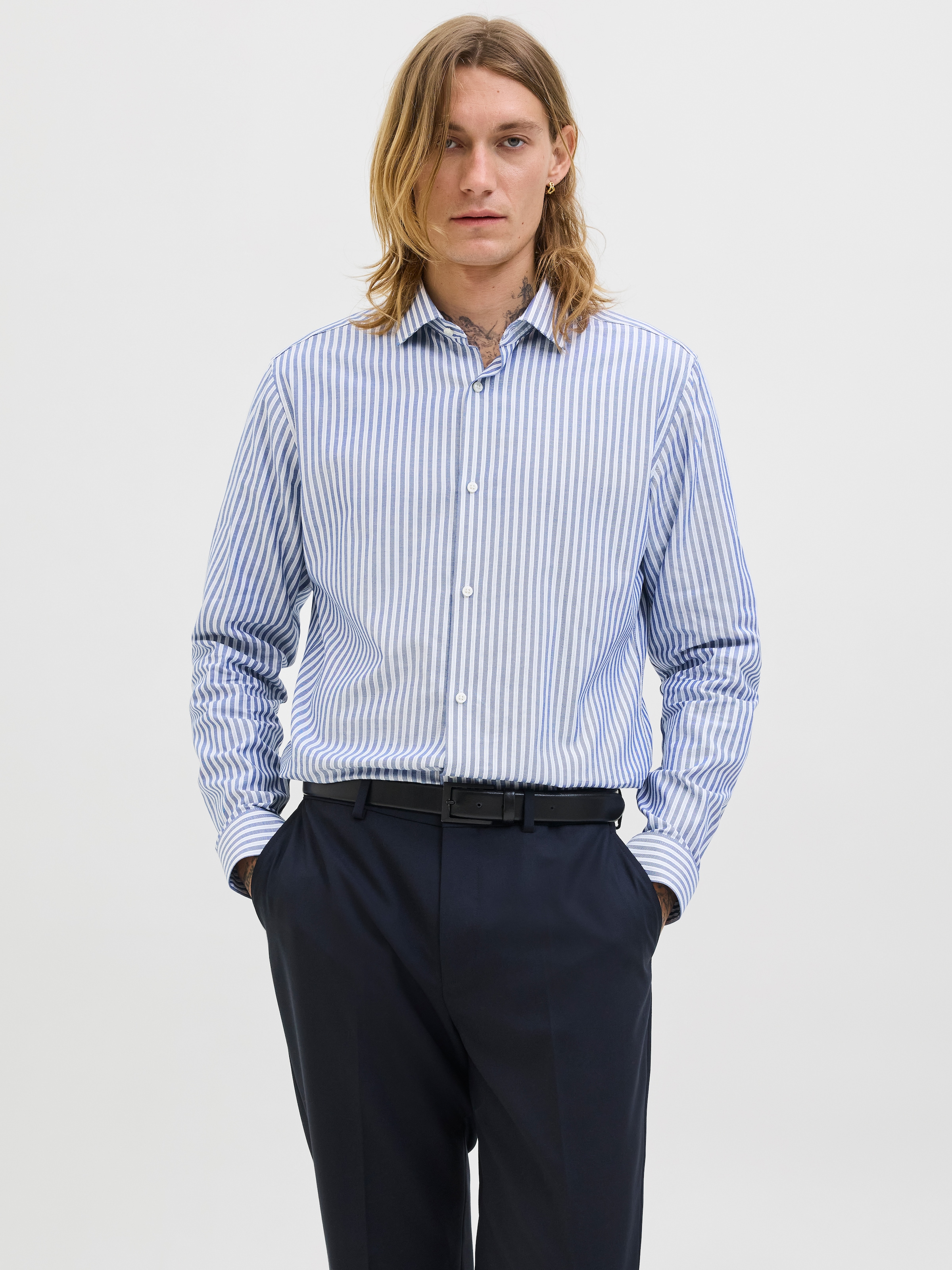 Jack & Jones Langarmhemd »JPRBLAPARKER Slim Fit Hemd, atmungsaktiv, ideal für den Alltag« Baumwolle, slim fit