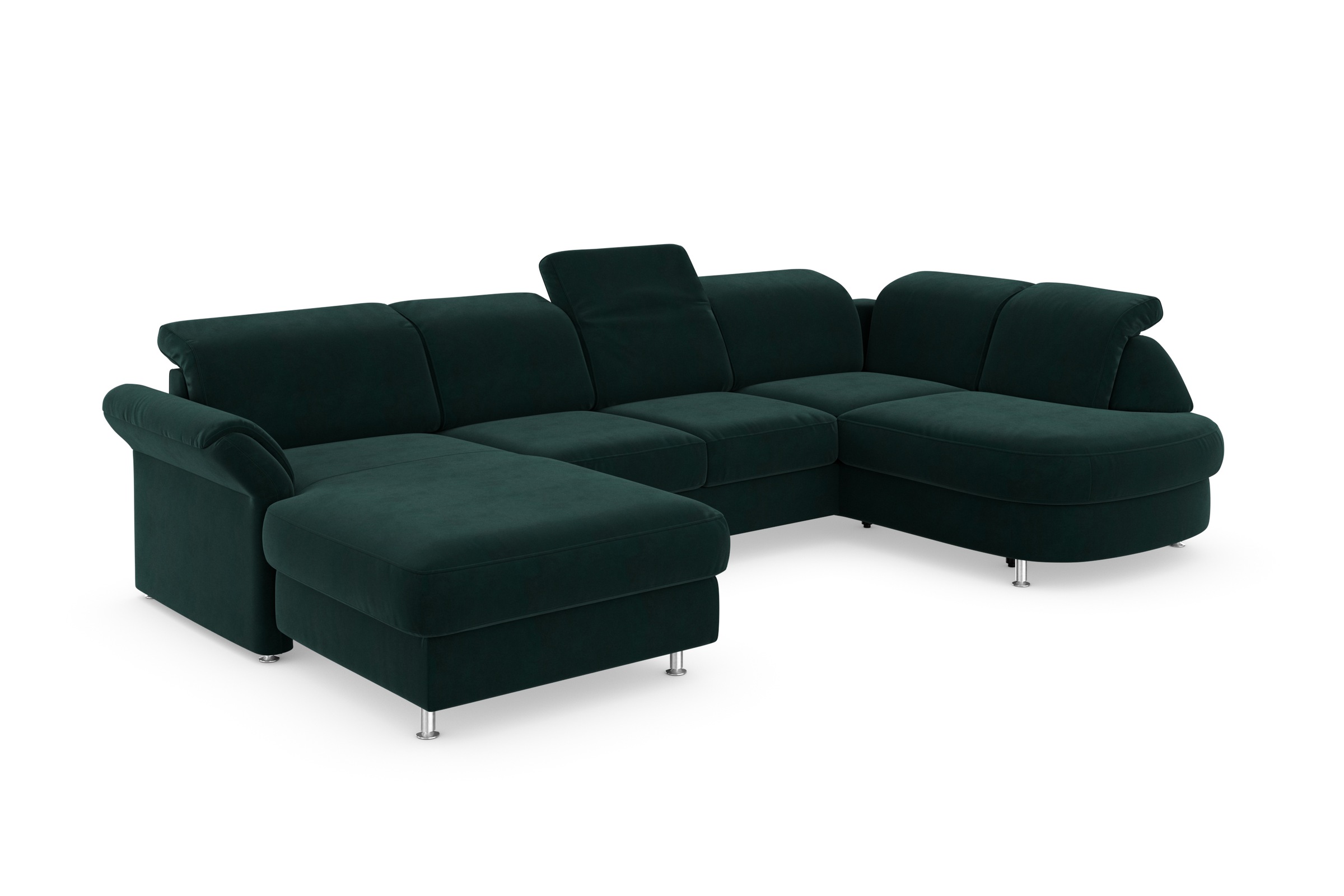 sit&more Wohnlandschaft »Apulia U-Form«, wahlweise Bettfunktion, Bettkasten und Kopf- und Armteilverstellung