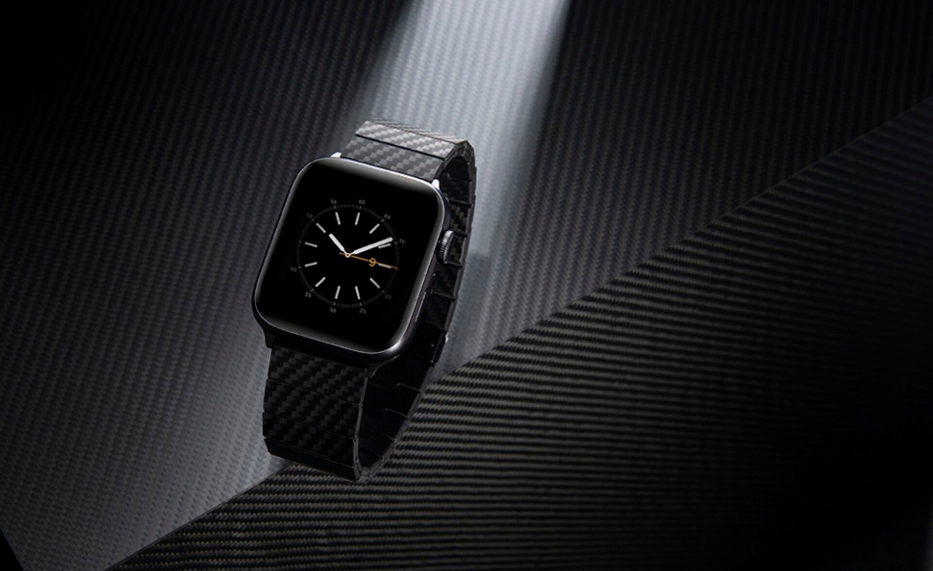 Pitaka Smartwatch-Armband »Carbon Fiber Link Bracelet Modern Band 42-44mm«