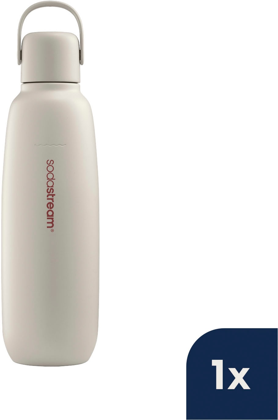 SodaStream Thermoflasche »Metallflasche Fizz&go COOL DWS, 0,9 l, Trinkflasche«, (1 tlg.), kompatibel mit SodaStream DUO, E-DUO, TERRA, ART & ENSO Wassersprudler