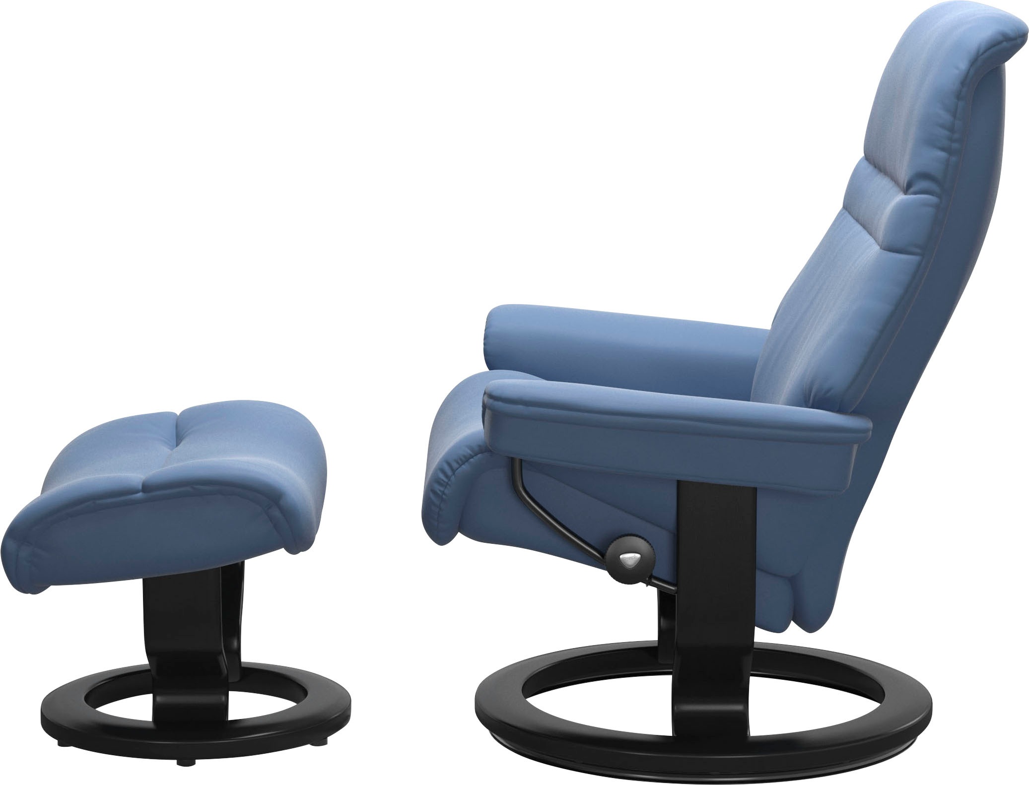 Stressless® Relaxsessel »Sunrise«, (Set, Relaxsessel mit Hocker), mit Classic Base, Größe S, Gestell Schwarz
