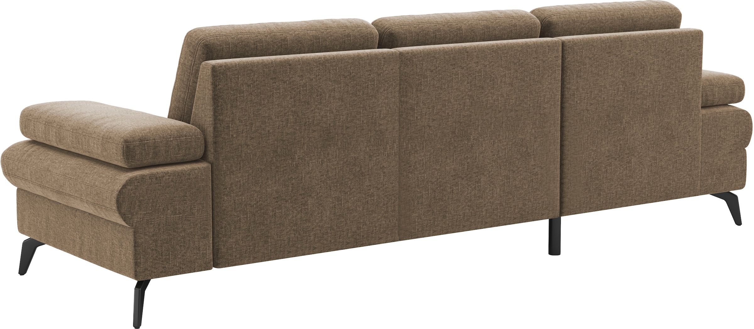 sit&more Ecksofa »Morris Jubi L-Form, B: 247 cm«, mit Armteilfunktion & 1 Zierkissen, optional Bettfunktion