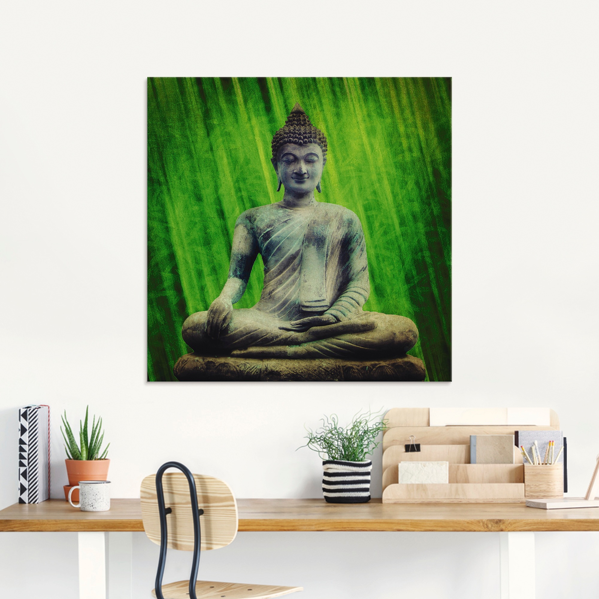 Artland Glasbild »Buddha«, Religion, (1 St.), in verschiedenen Größen