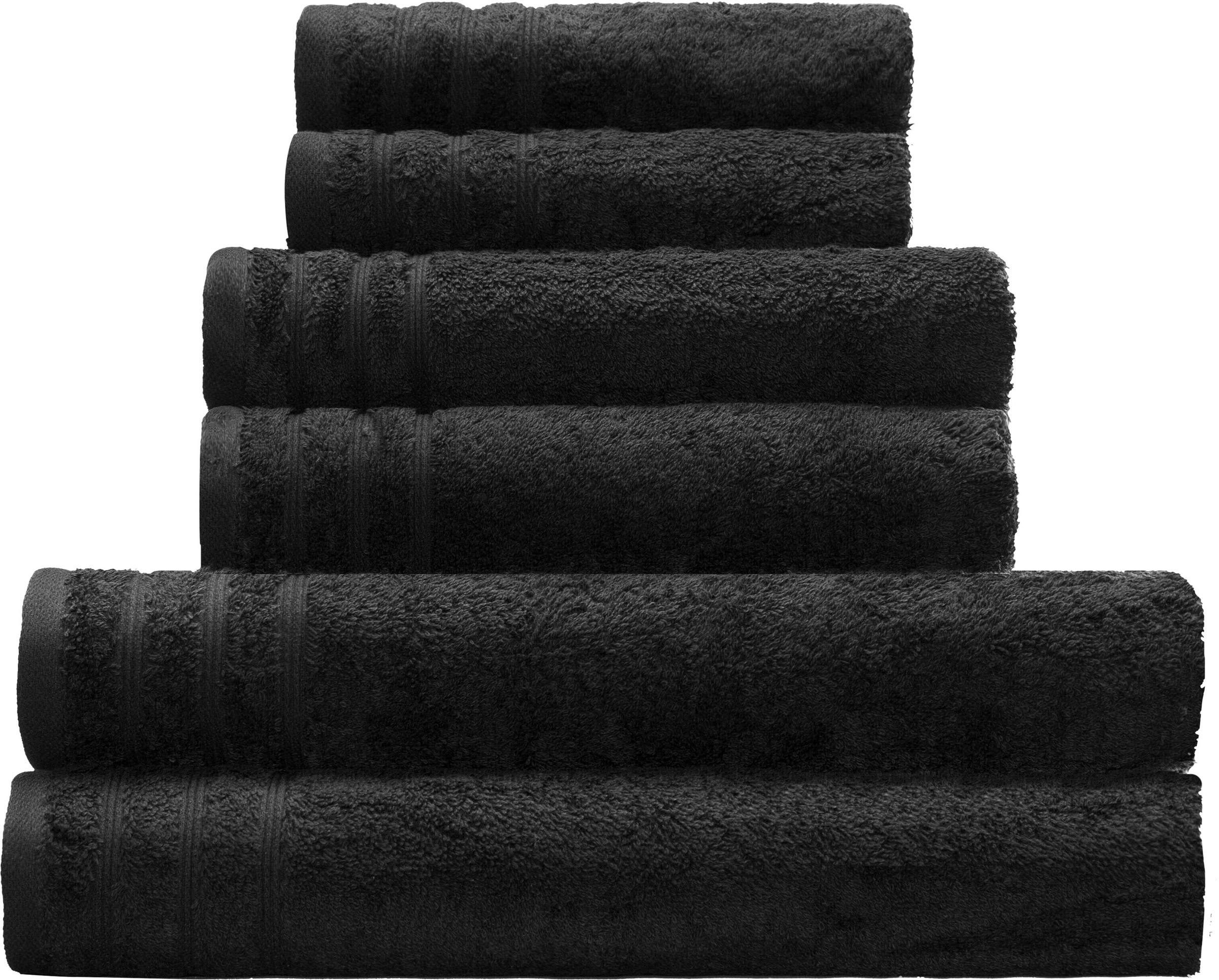 Kleine Wolke Duschtuch »Royal, 1 Stück (70/140 cm)«, (1 St., Badetuch 70 x 140 cm), Uni Farben, mit Bordüre, weich, auch in verschiedenen Sets erhältlich