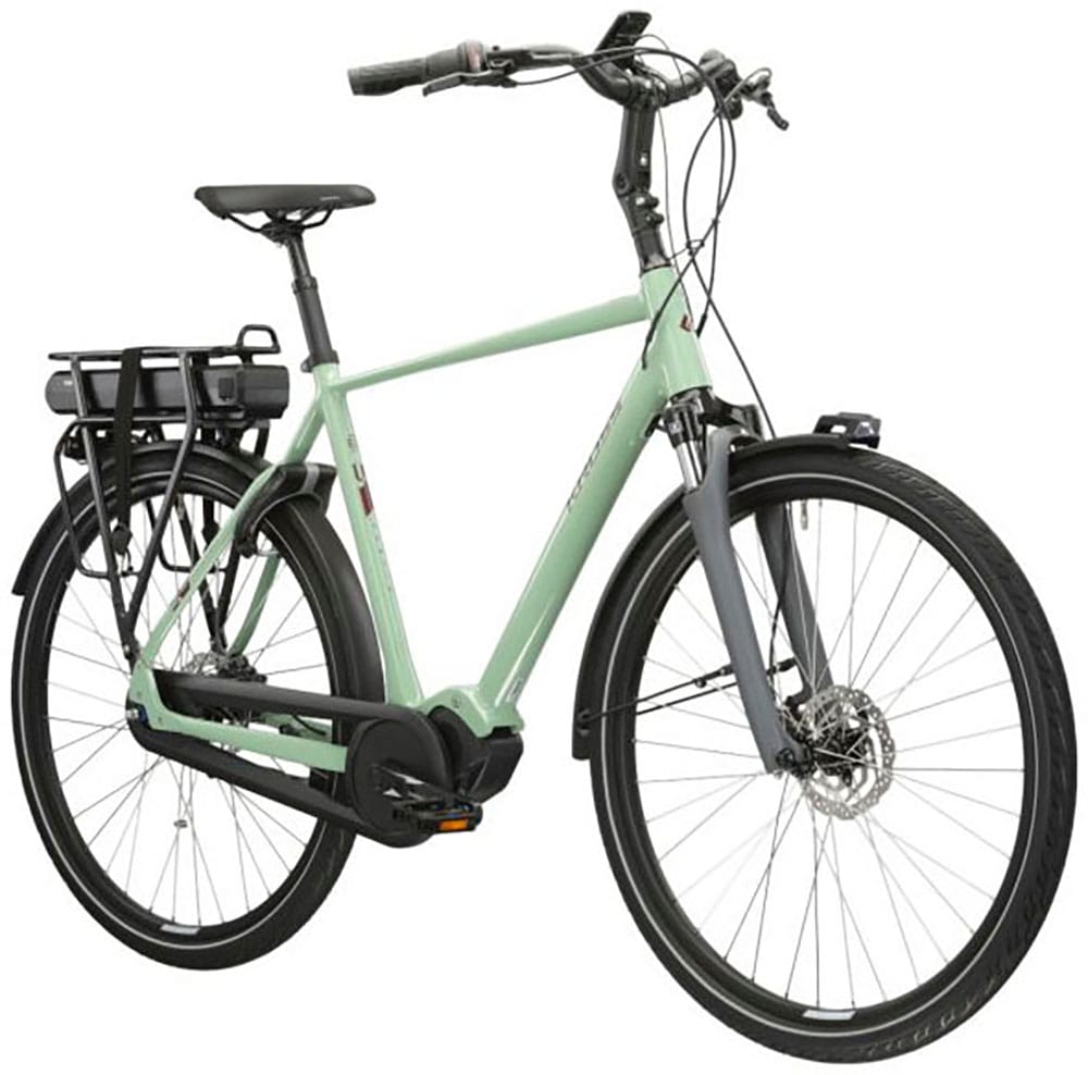 Kross E-Bike »E-Citybike Sentio Hybrid 4.0 28 Zoll grün«, 7 Gang, Shimano, NEXUS, Mittelmotor 250 W, Pedelec, Elektrofahrrad für Damen und Herren
