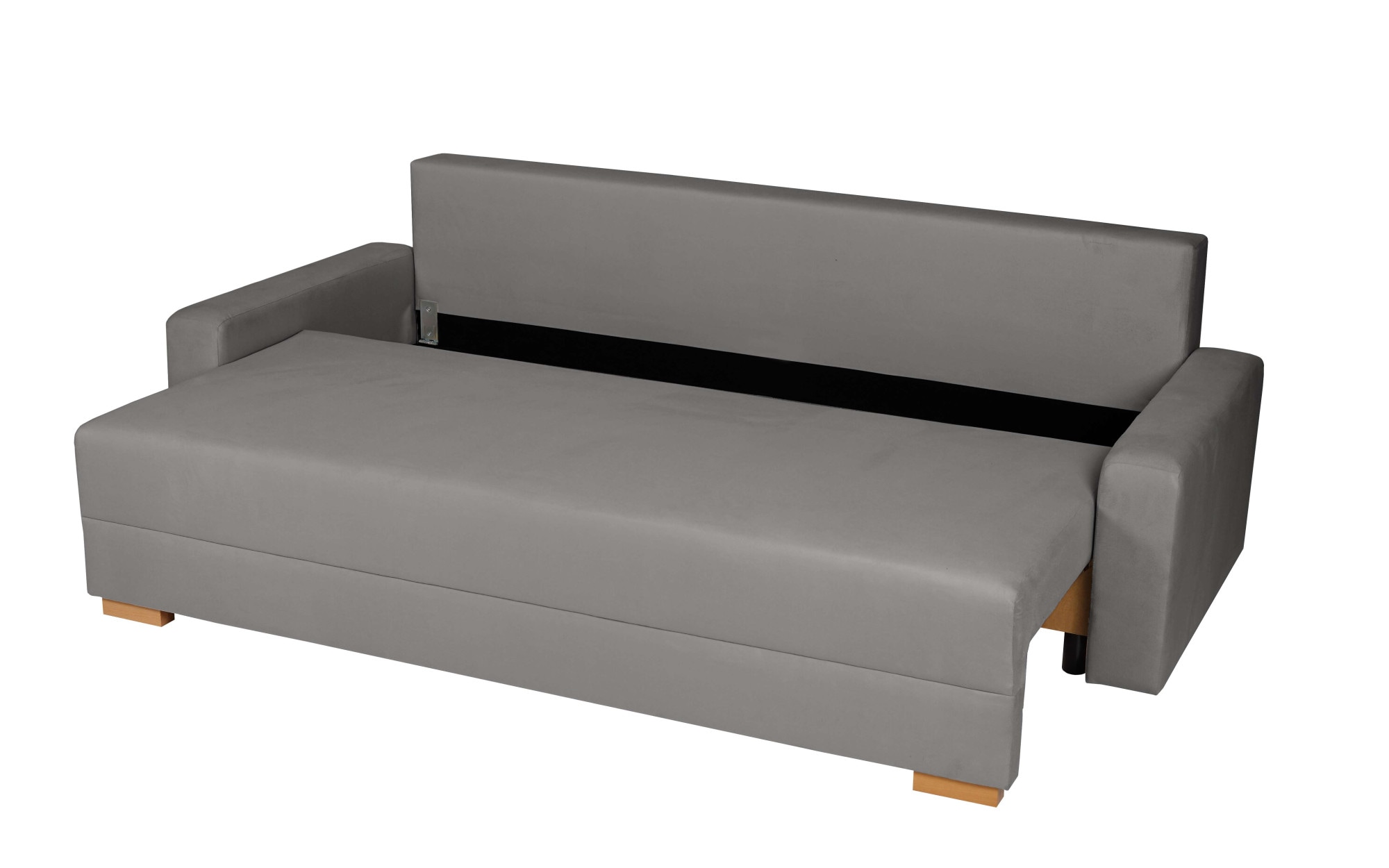 INOSIGN 3-Sitzer »SHERIDIAN Schlafsofa mit Bettkasten, in Feincord & Velvet«, mit Wellenunterfederung, moderne Bezüge, B/H/T 225/94/80