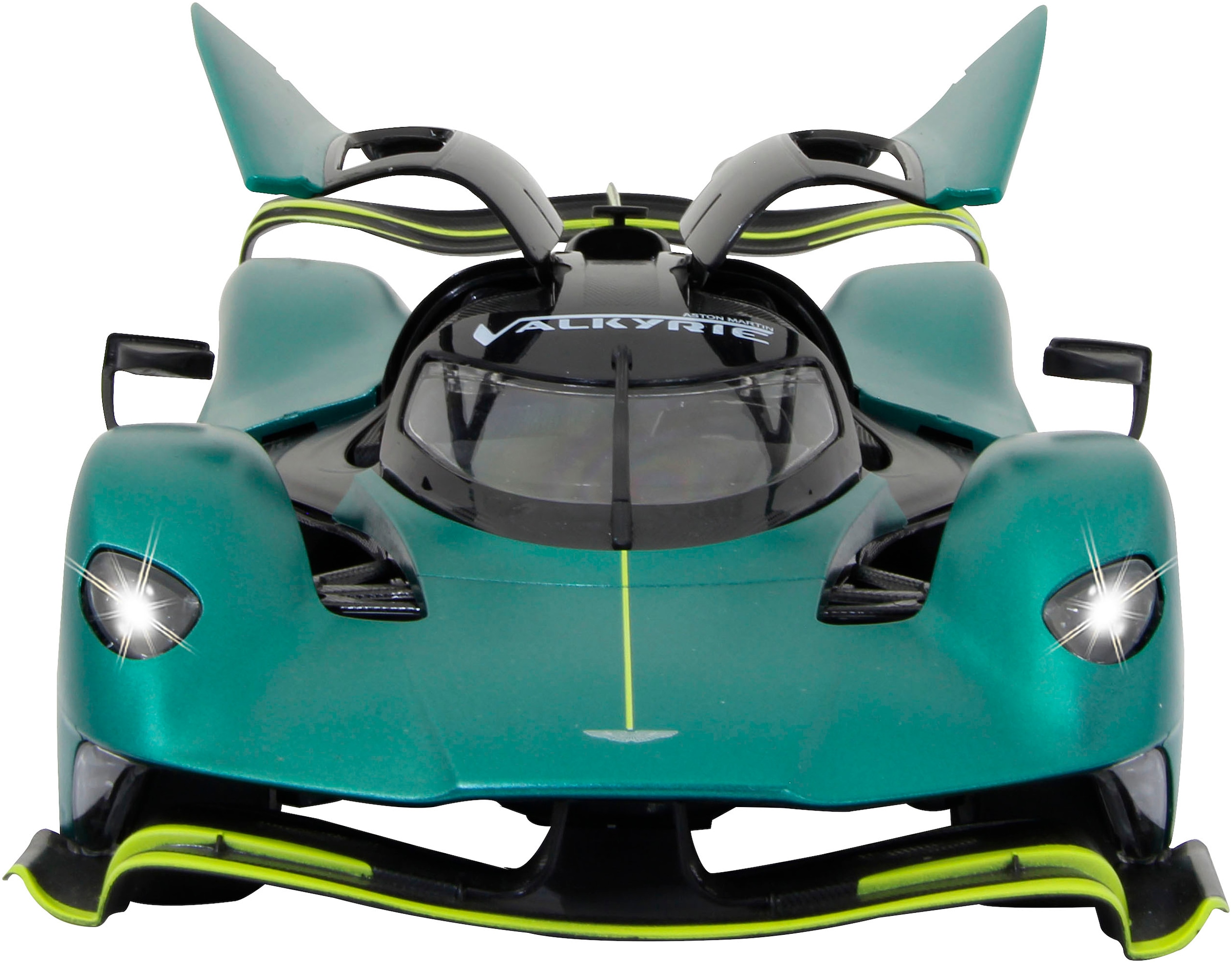 Jamara RC-Auto »Aston Martin Valkyrie AMR Pro, dunkelgrün, 2,4GHz, Tür manuell«, mit LED Beleuchtung