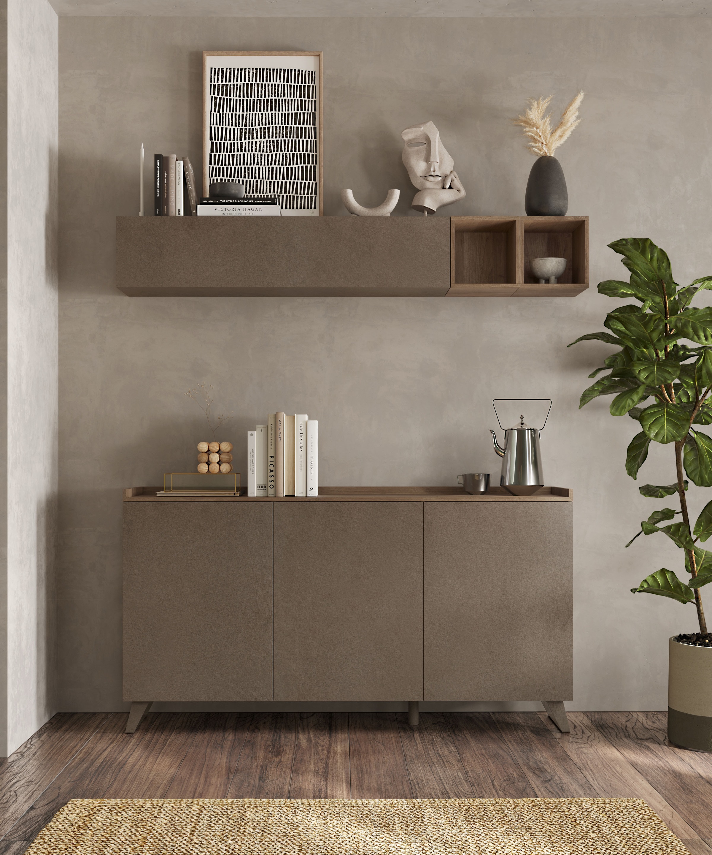 INOSIGN Wohnwand »Tray«, 4-teilig