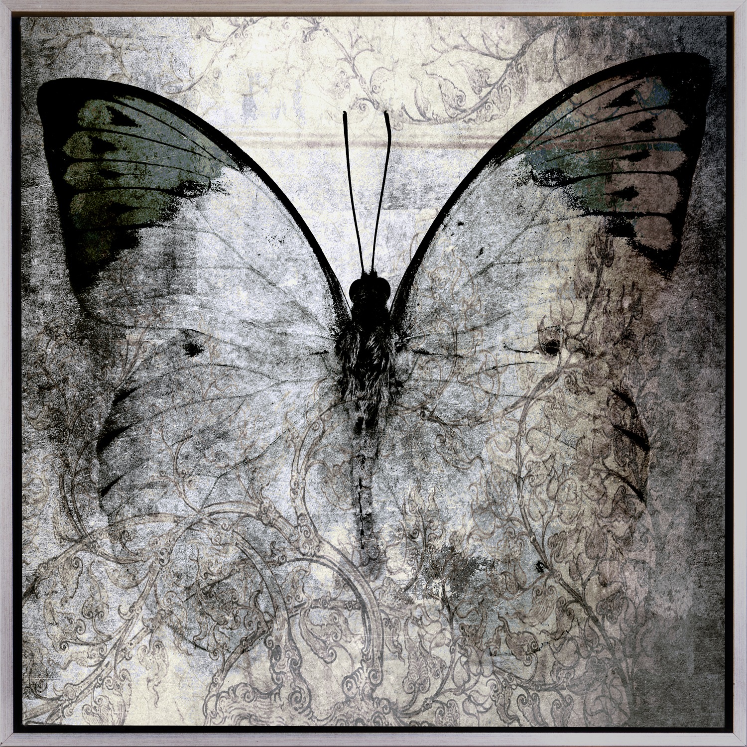 queence Leinwandbild »Butterfly«, Abstrakt-Schmetterlinge-Kunst, mit einem günstig online kaufen