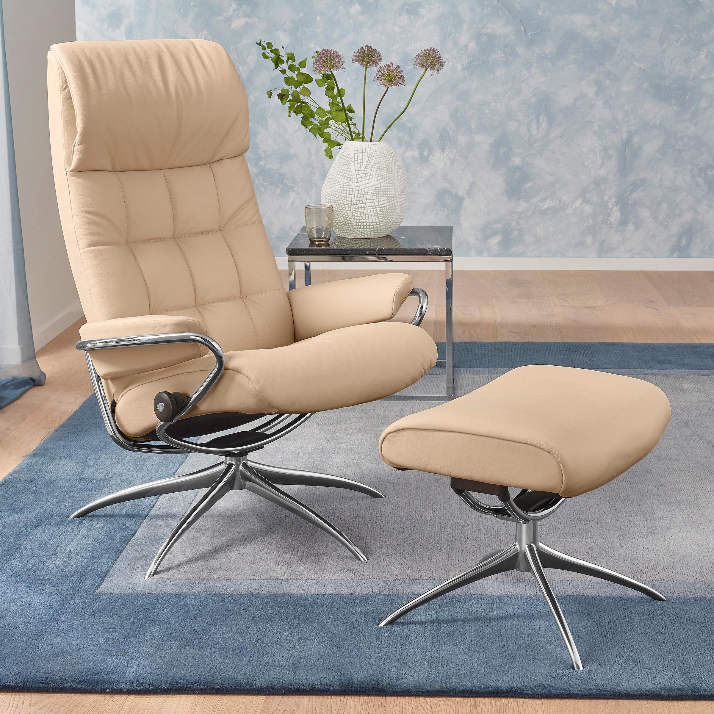 Stressless Relaxsessel "London", (Set, Relaxsessel mit Hocker), mit Hocker, günstig online kaufen