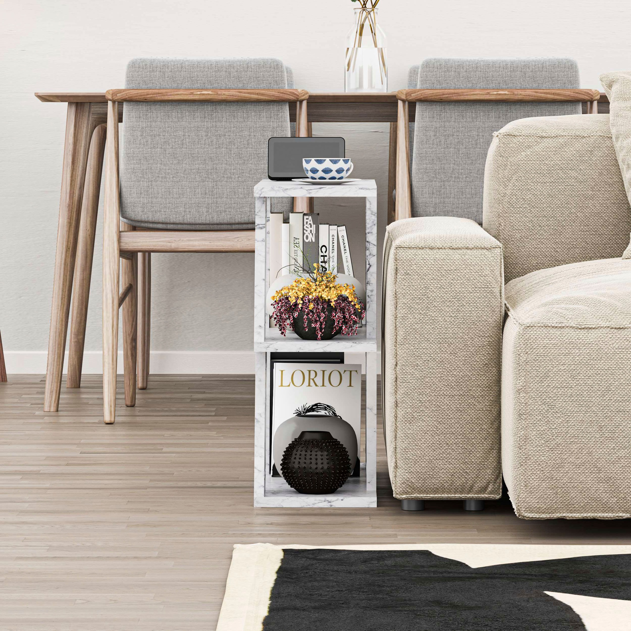 Decortie Beistelltisch »LAZENA BEISTELLTISCH«, (Packung, 1 St.), Leichte Montage, Lagerung, Platzsparend
