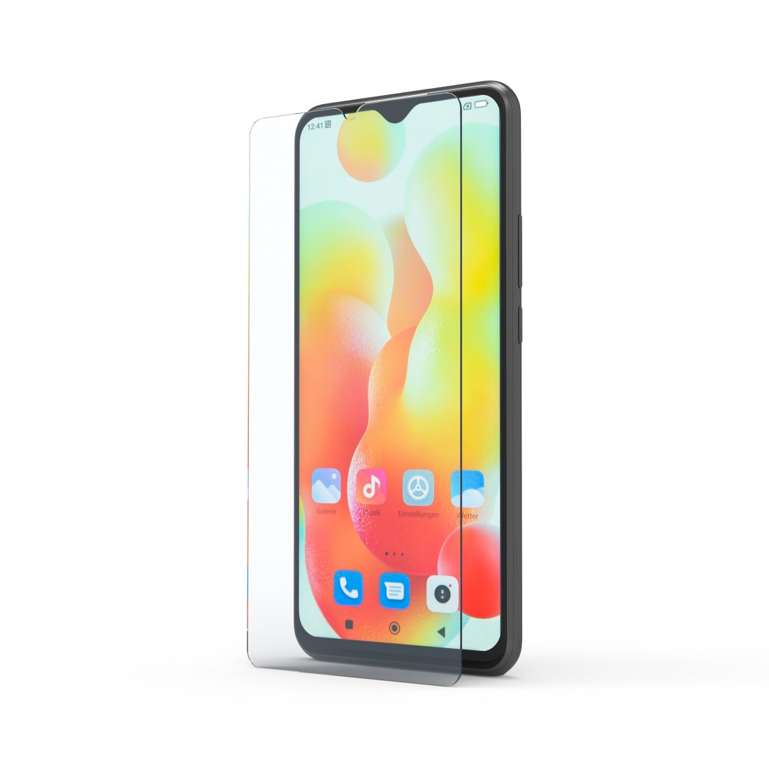 Hama Displayschutzglas »Schutzglas Smartphone für Xiaomi Redmi 13C, langlebig, robust«, für Xiaomi Redmi 13C, kein Kleber, rückstandslose Entfernung