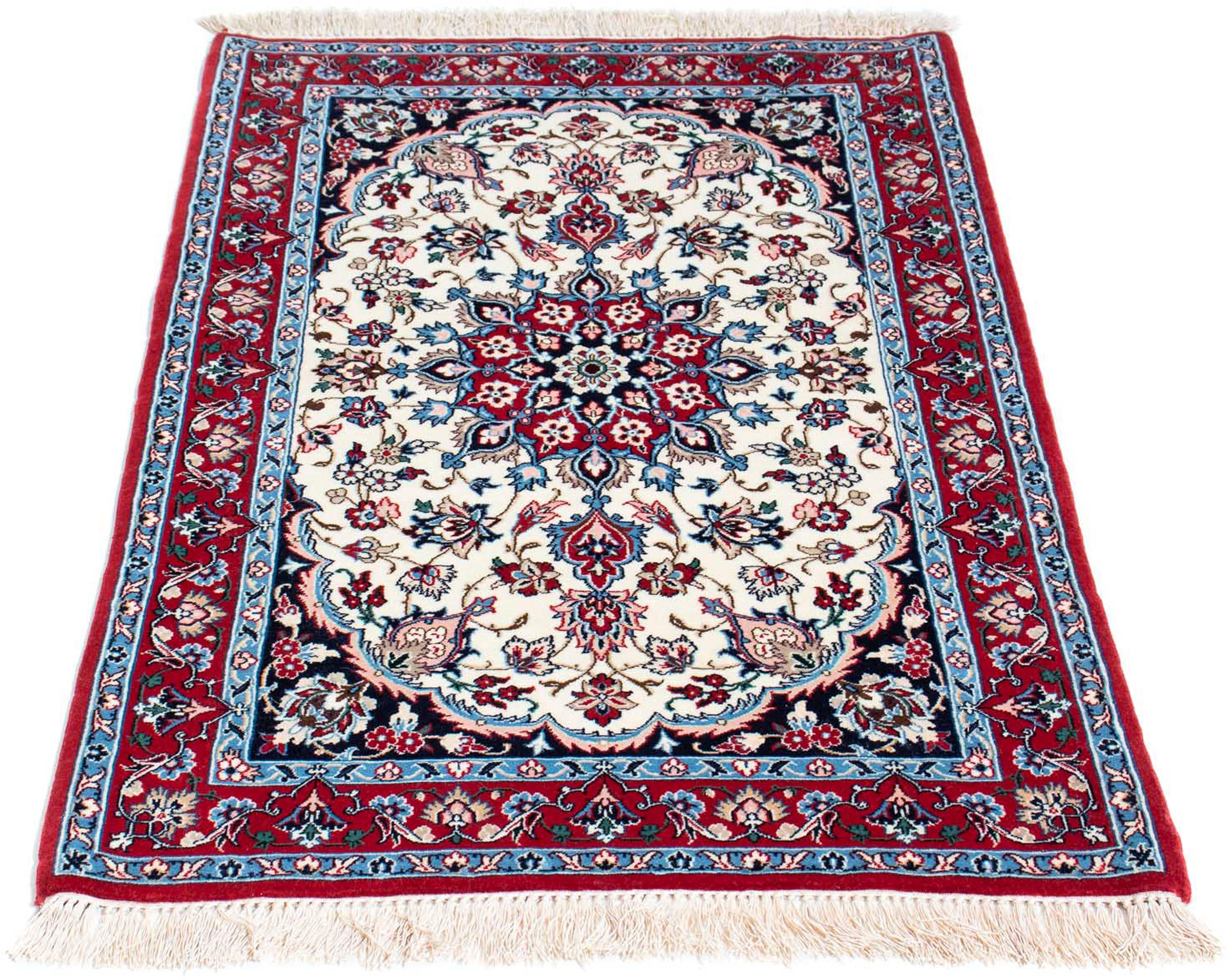 morgenland Orientteppich »Perser - Isfahan - Premium - 108 x 71 cm - beige« günstig online kaufen
