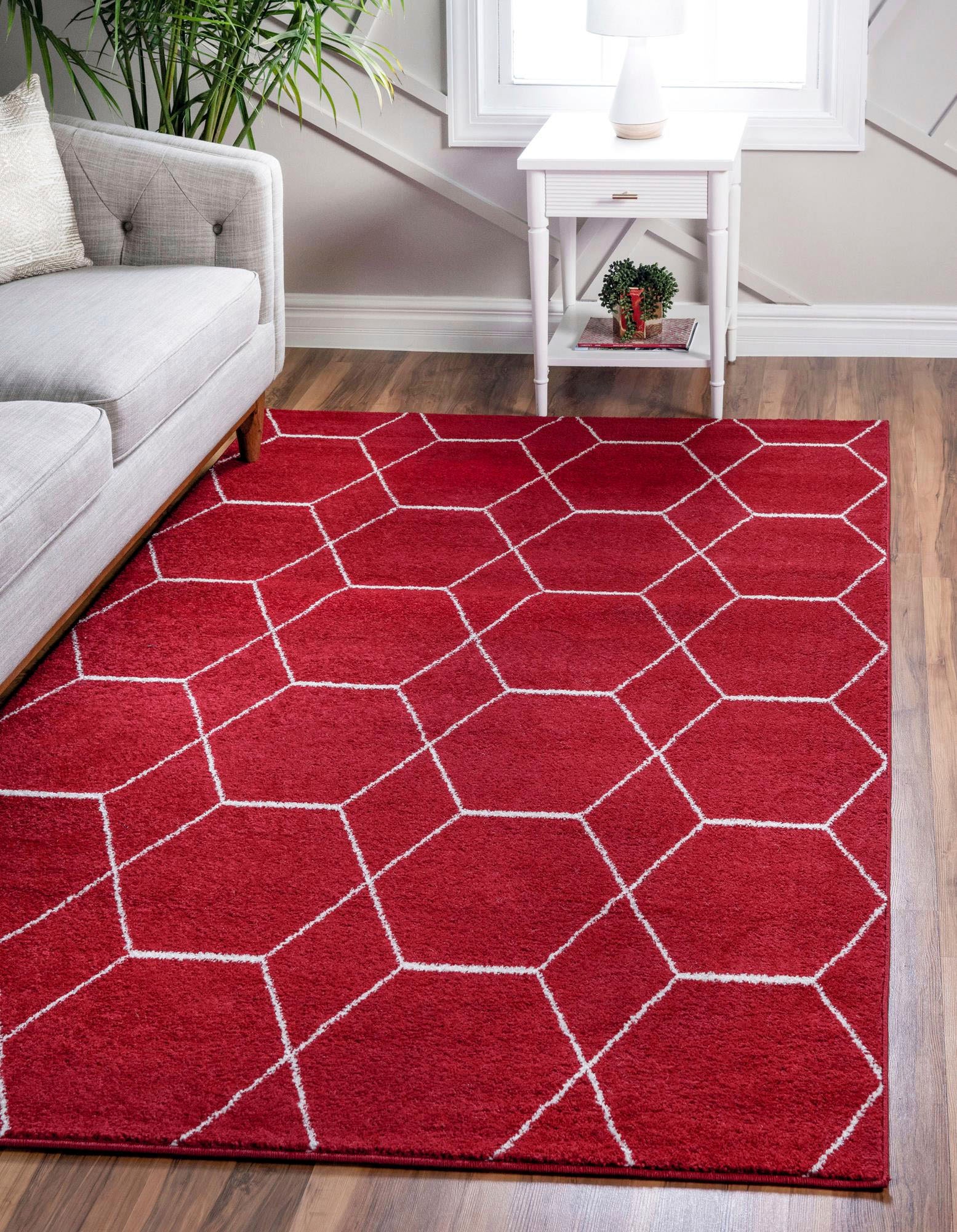 Myflair Möbel & Accessoires Teppich »Crosses Frieze Lagerräumung«, rechteckig, 8 mm Höhe, Kurzflor, gewebt, modernes Design, ideal im Wohnzimmer & Schlafzimmer