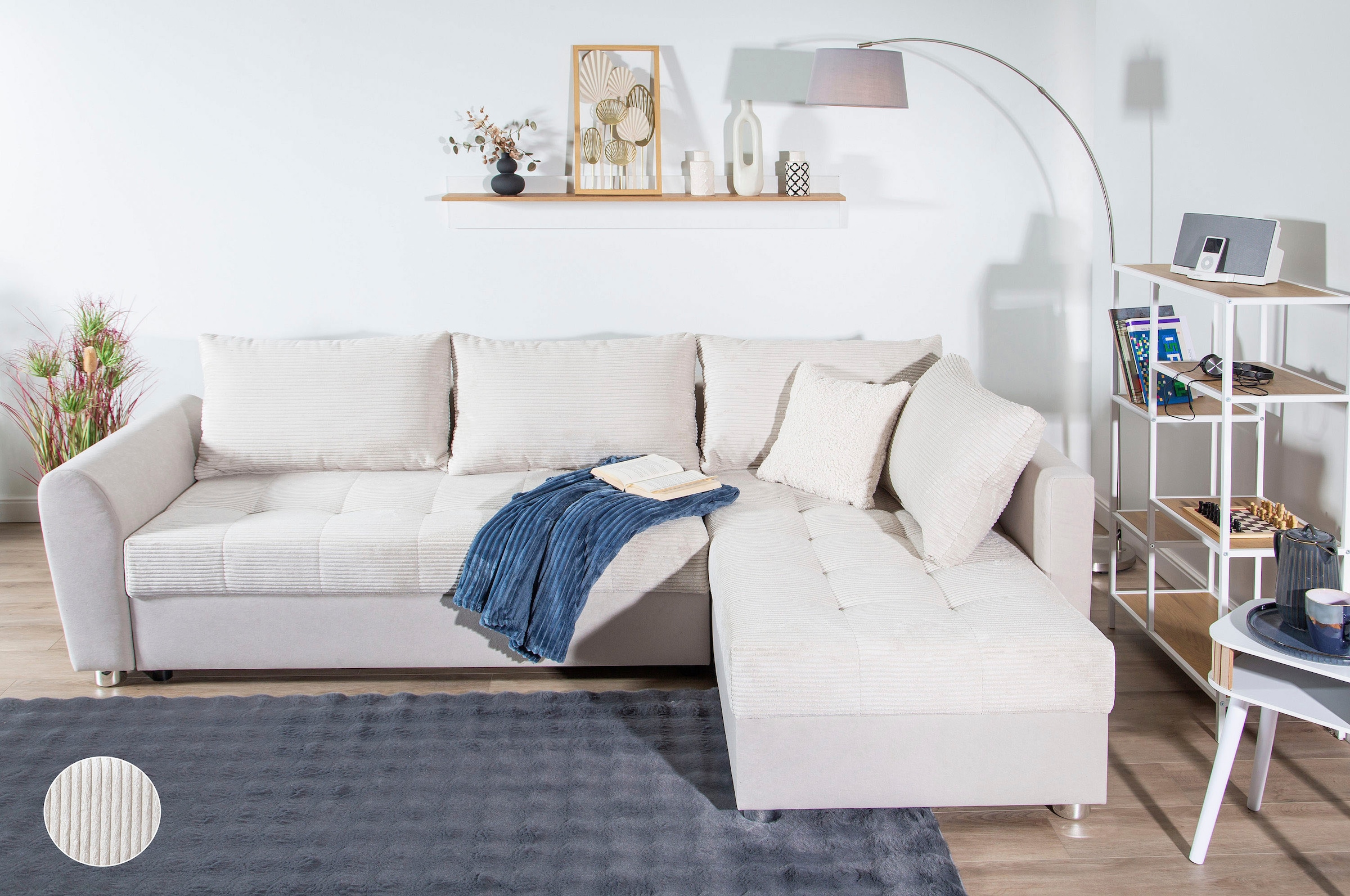 COLLECTION AB Ecksofa »JANA XL-Sofa L-Form«, inkl. Bettfunktion, Bettkasten günstig online kaufen