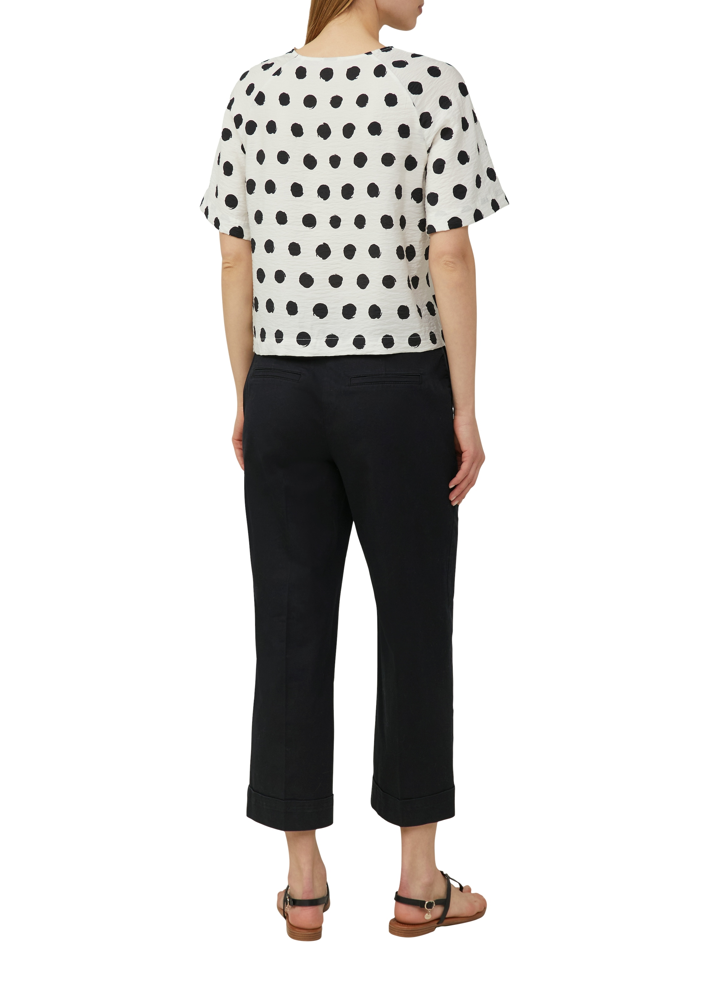 s.Oliver Kurzarmbluse, mit All-Over Print