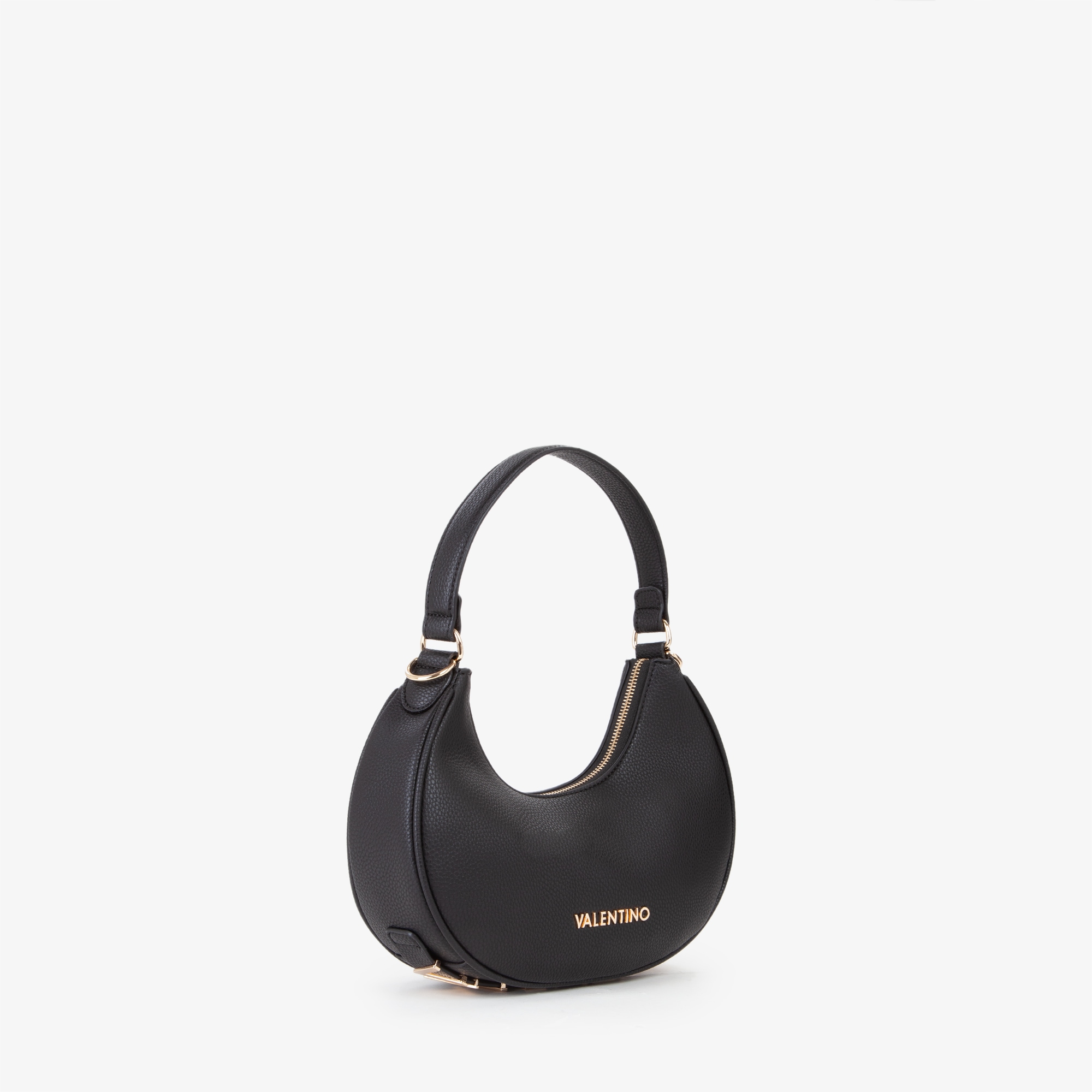 VALENTINO BAGS Hobo »SHELBY« Damen Handtasche, Umhängetasche mit goldfarbenem Logoemblem