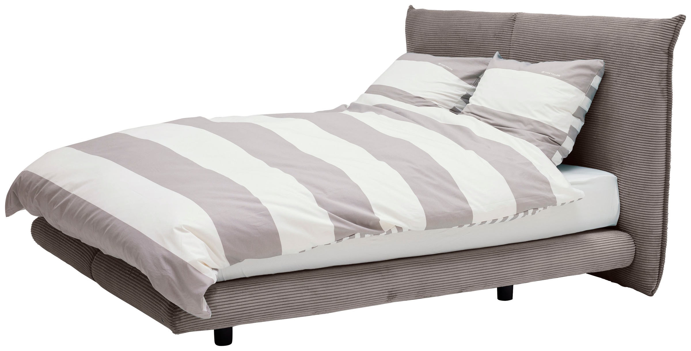 Bild von TOM TAILOR Boxspringbett »SOHO PILLOW BOX«, in Schwebeoptik, Kopfteil in Kissenform, Höhe 120 cm