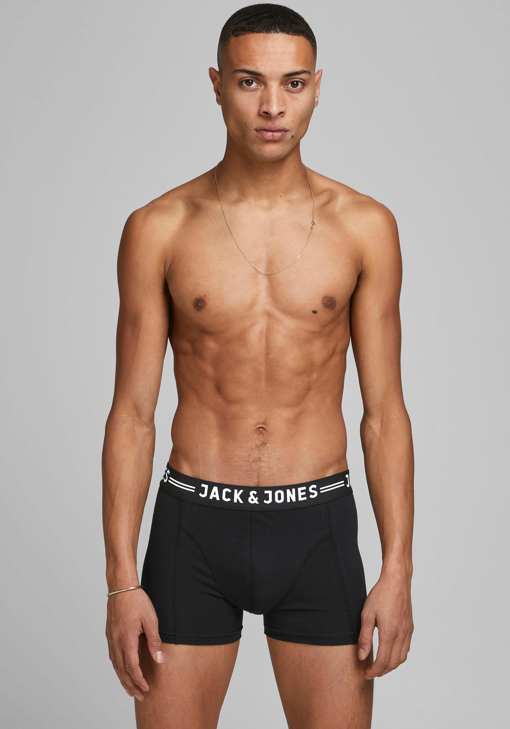 Jack & Jones Boxer »Sense Trunks«, (Packung, 3 St.)