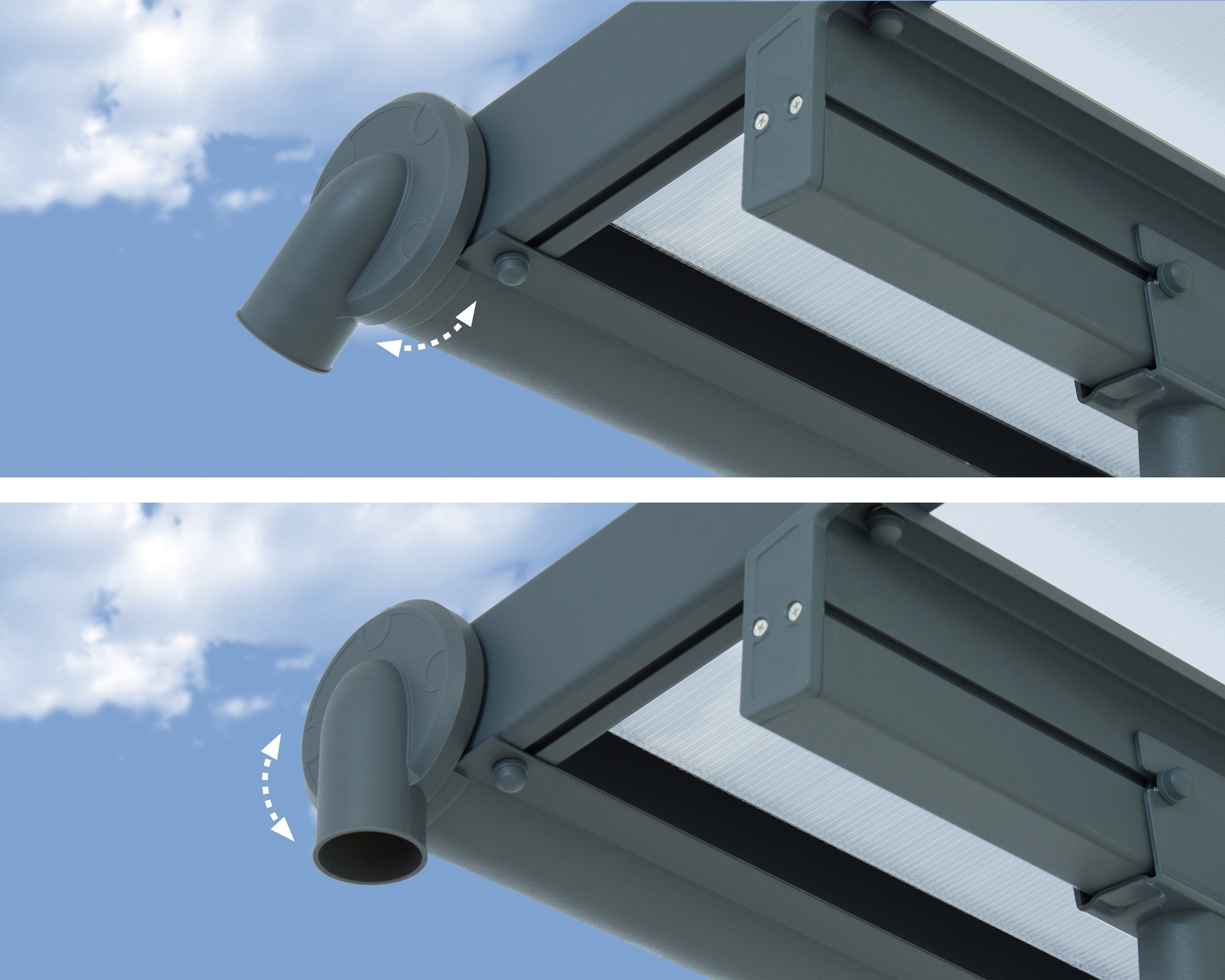 Palram - Canopia Terrassendach »Olympia 3x9.71«, BxT: 980x295 cm