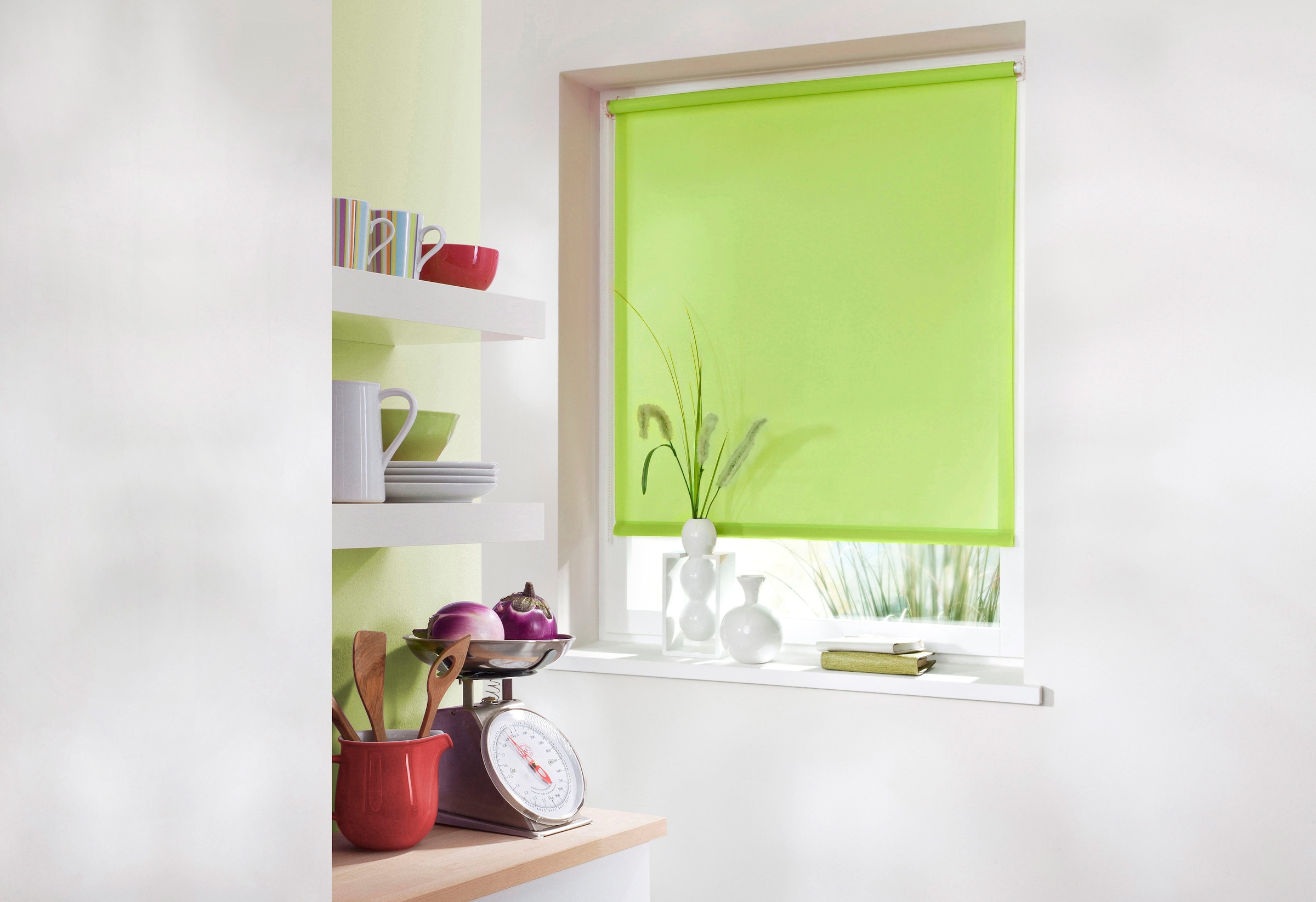 K-HOME Seitenzugrollo »Thermo Klemmfix-Rollo«, verdunkelnd, energiesparend, ohne Bohren, 1 Stück