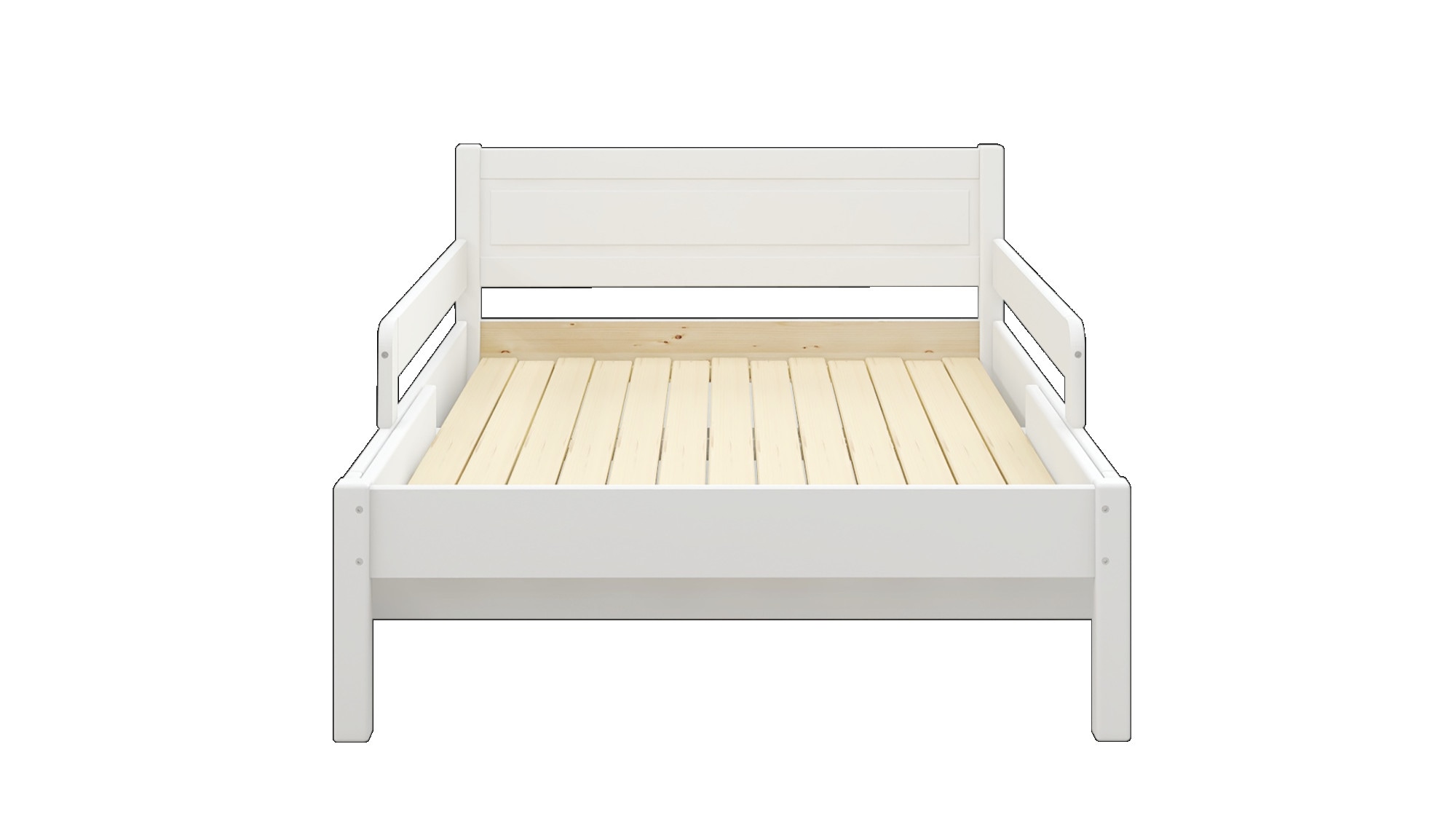 Home affaire Kinderbett »Hero, Massivholzbett, ausziehbar von 140 bis 200 cm, FSC®« 90cm Breite, 140-200cm Liegefläche,  massive Kiefer, mit Lattenrost, zeitlose Optik,  Rausfallschutz