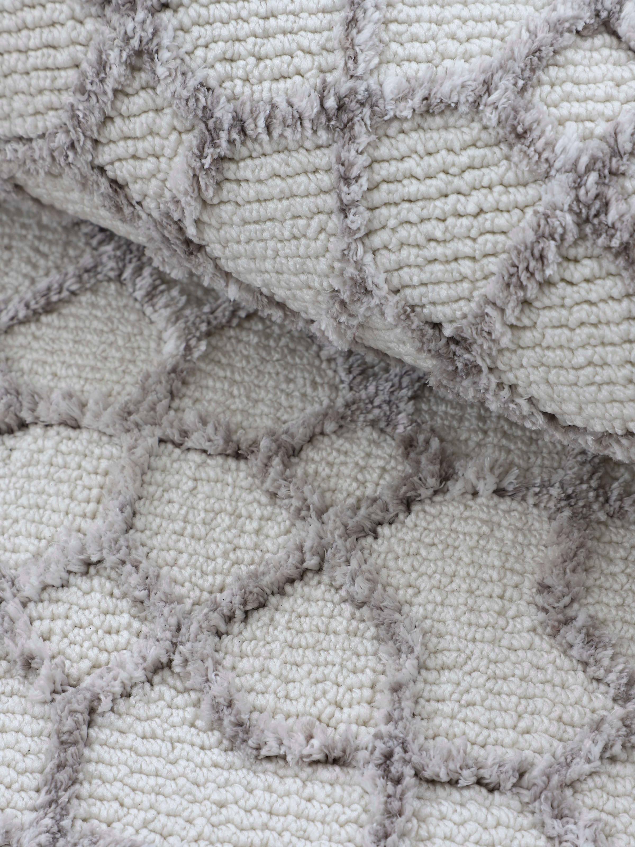 carpetfine Teppich »Holly 3«, rechteckig, 12 mm Höhe, geometrisches Design, Hoch-Tief Struktur, Wohnzimmer