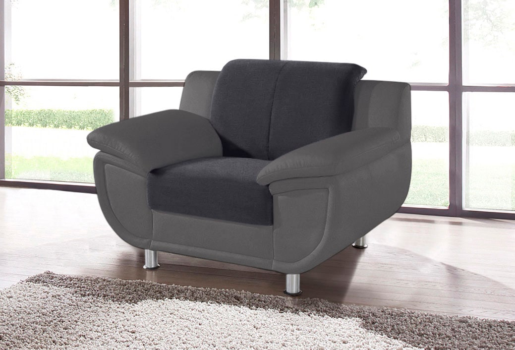 TRENDMANUFAKTUR Sessel »Rondo 3, Loungesessel« wahlweise mit komfortablem Federkern, mit extra breiten Armlehnen