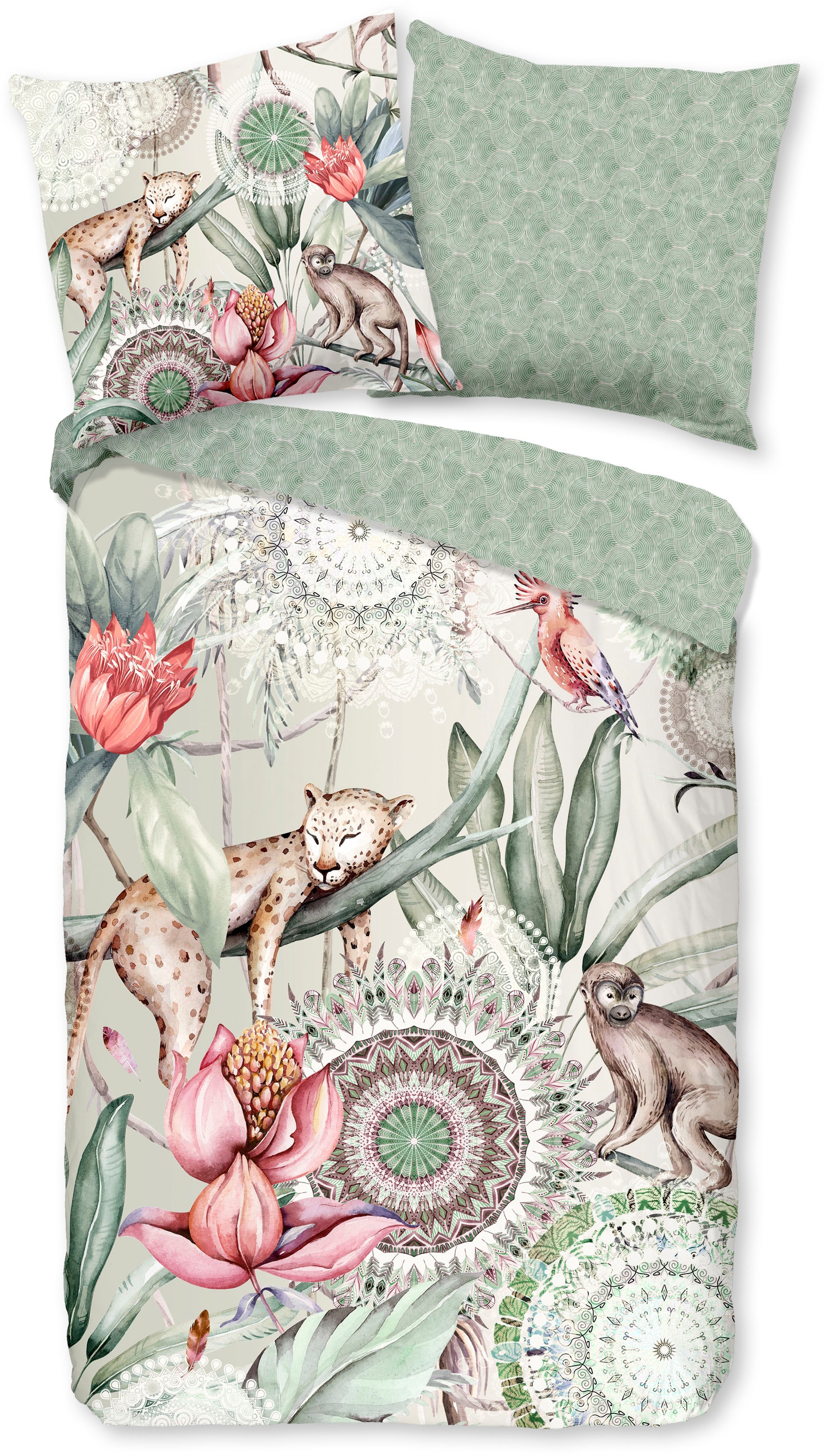 hip Wendebettwäsche »Vitori«, Mako-Satin, 135x200, Reißverschluss, Wendeopt günstig online kaufen