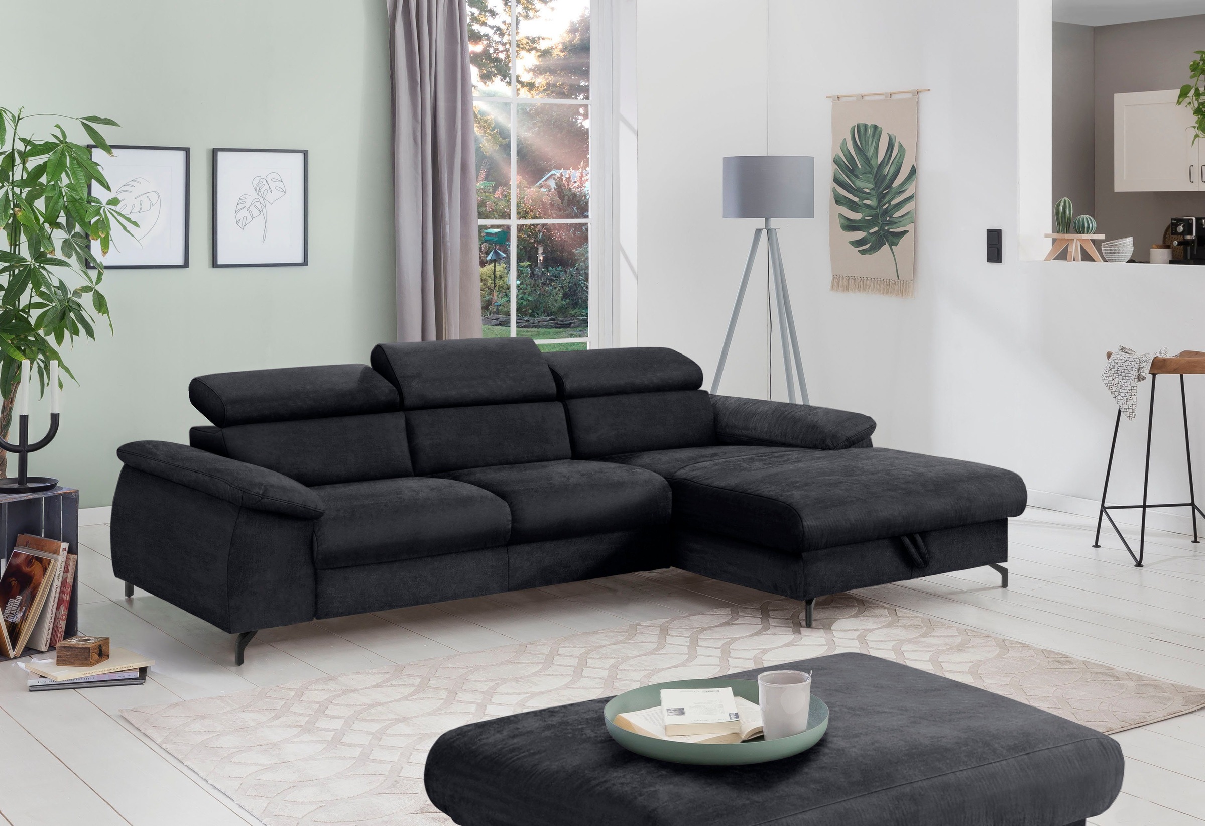 COTTA Polstergarnitur »Kitty L-Form, B: 242 bzw. 100 cm (Set: Ecksofa & Hoc günstig online kaufen