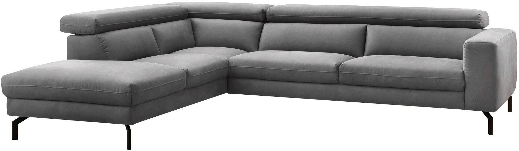 Home affaire Ecksofa »Olanta, modern und bequem, Breite 305cm, Fuß 16cm hoc günstig online kaufen