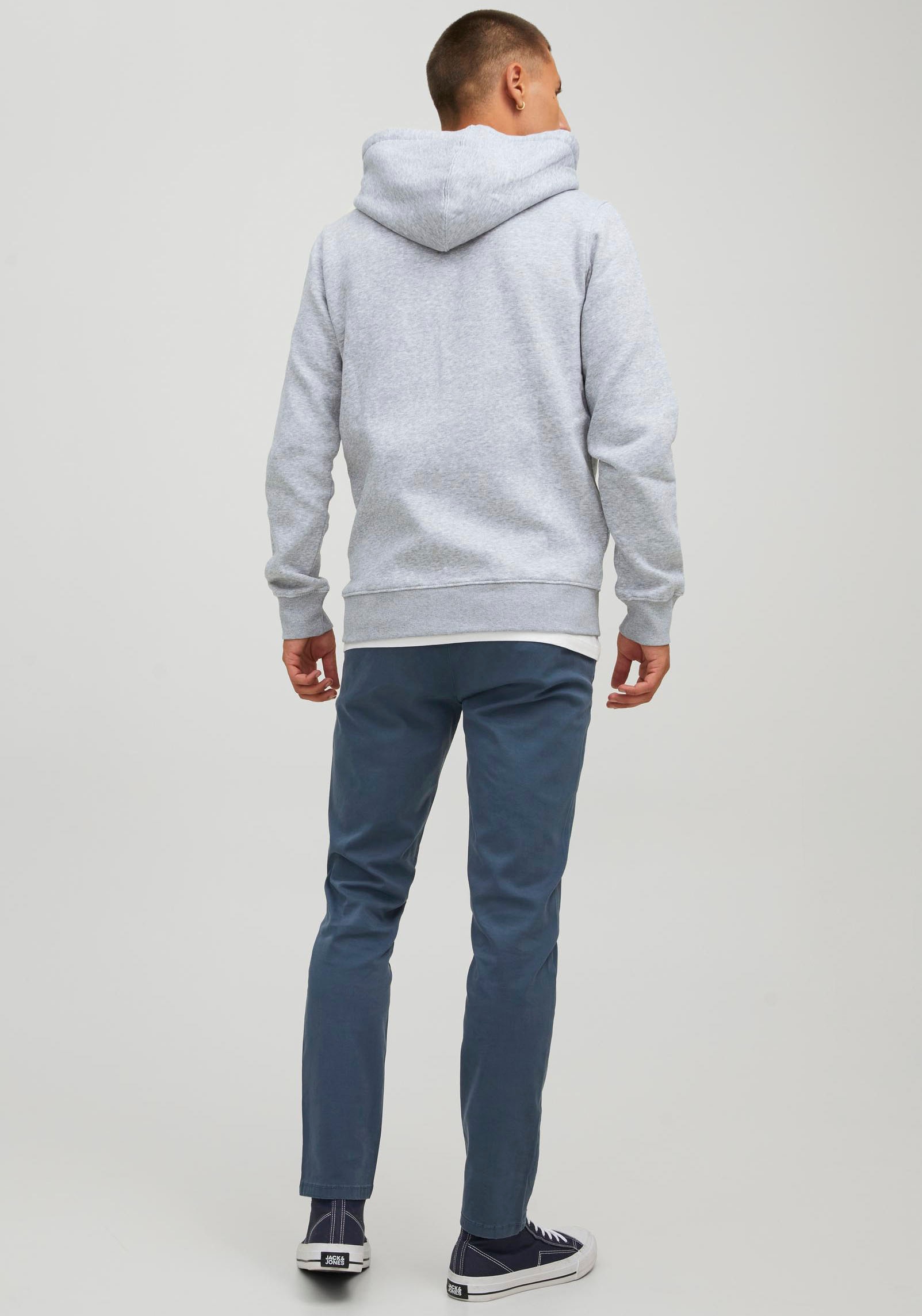 Jack & Jones Kapuzensweatjacke »JJESTAR Basic Hoodie, Eingrifftaschen und angenehmem Materialmix« Kapuze, regular fit, Baumwollmischung