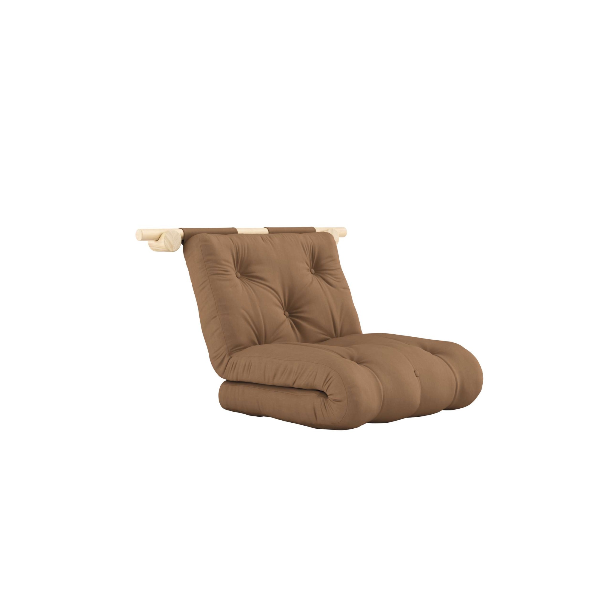 Karup Design Schlafsofa »Hooked Schlafsessel, Sitz- und Schlafplatz, Wandmontiert, platzsparend«, Futonmatratze inkl. Halterungsset aus FSC®-zertifiziertem Massivholz