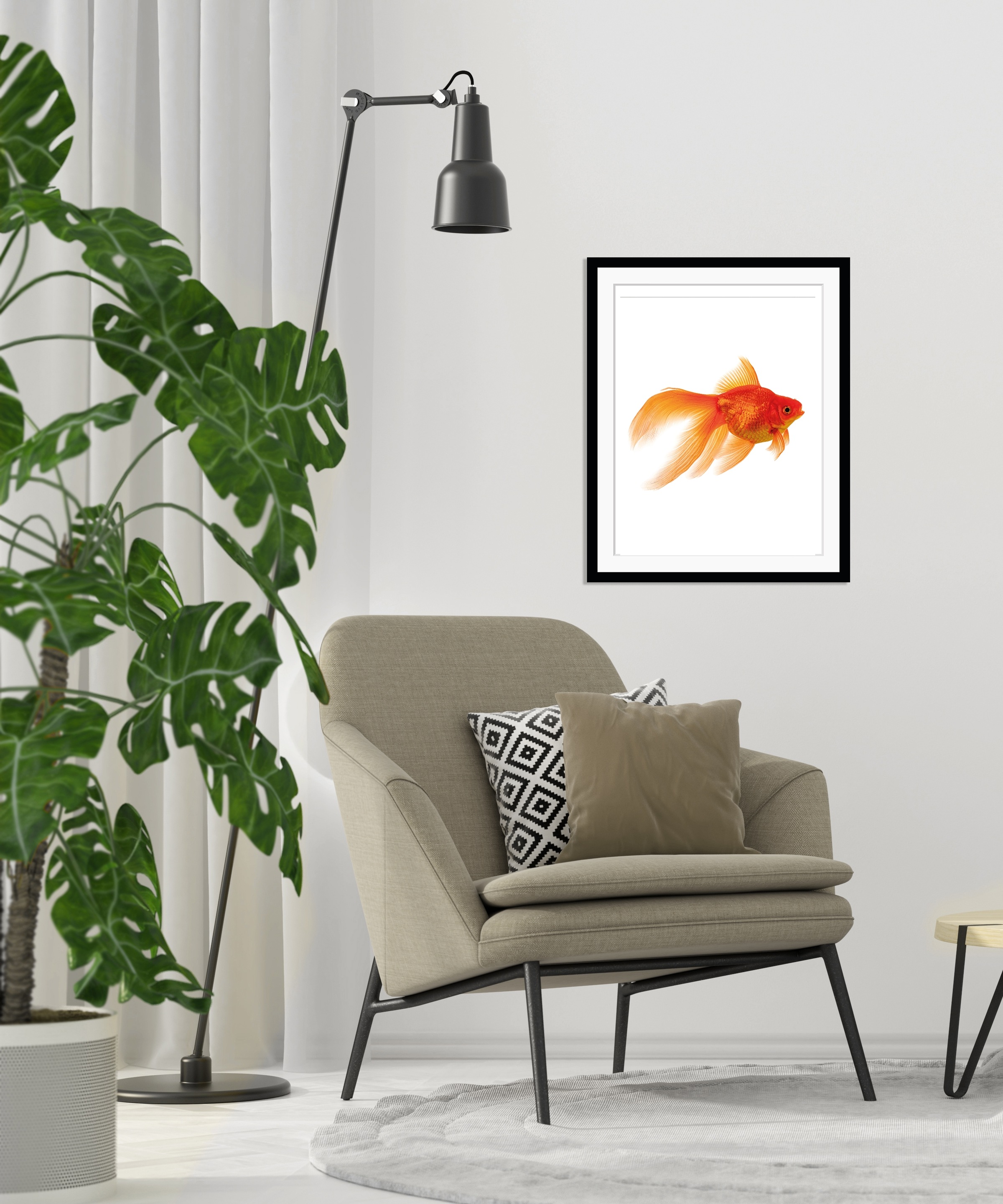 queence Bild »Goldi«, Fisch & Meeresfrüchte-Kunst-Humor, HD Premium Poster- günstig online kaufen