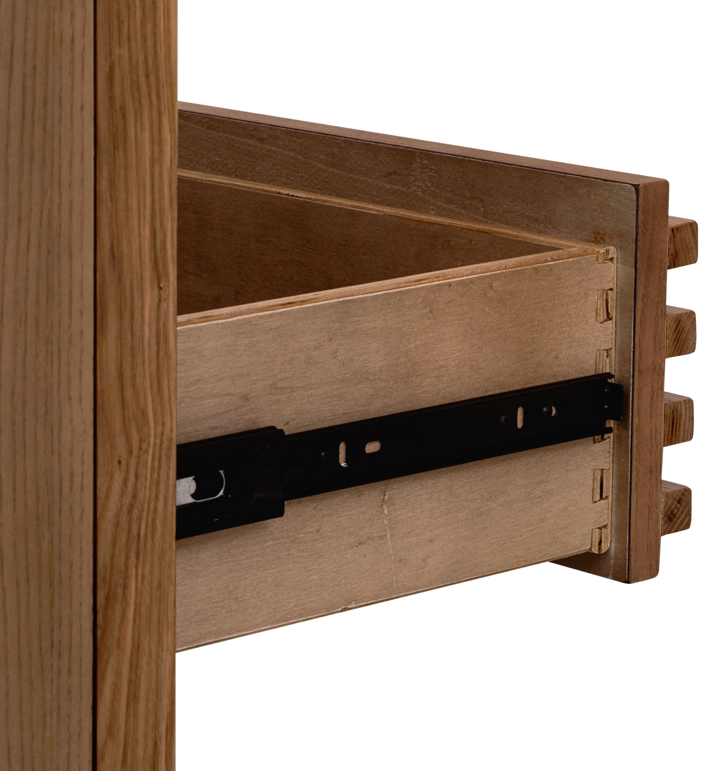 andas Nachttisch »Tanner Nachttisch aus Eschenholz mit zwei Schubladen« 1 Stk. tlg.