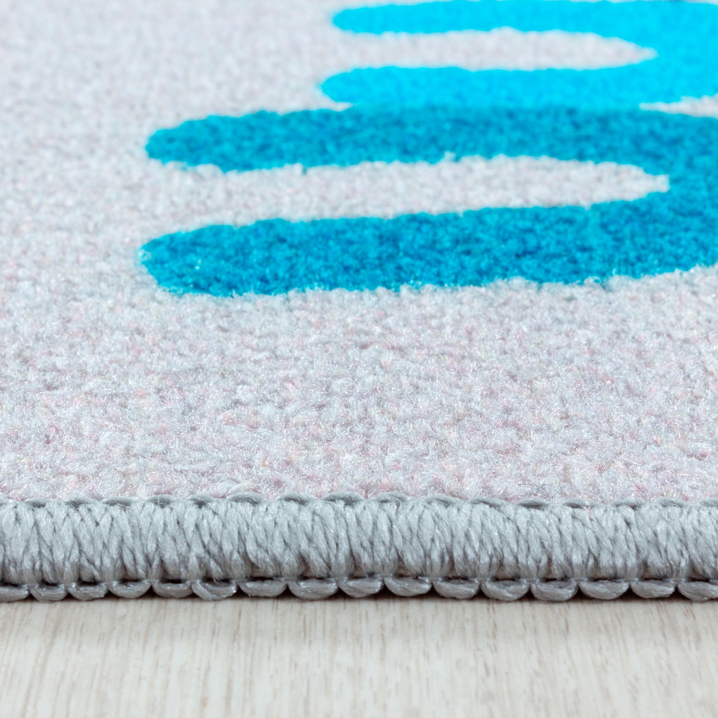 Ayyildiz Teppiche Kinderteppich »PLAY 2904«, rechteckig, 6 mm Höhe, robuster Kurzflor, bunter Spiel Lern Teppich, Kinderzimmer